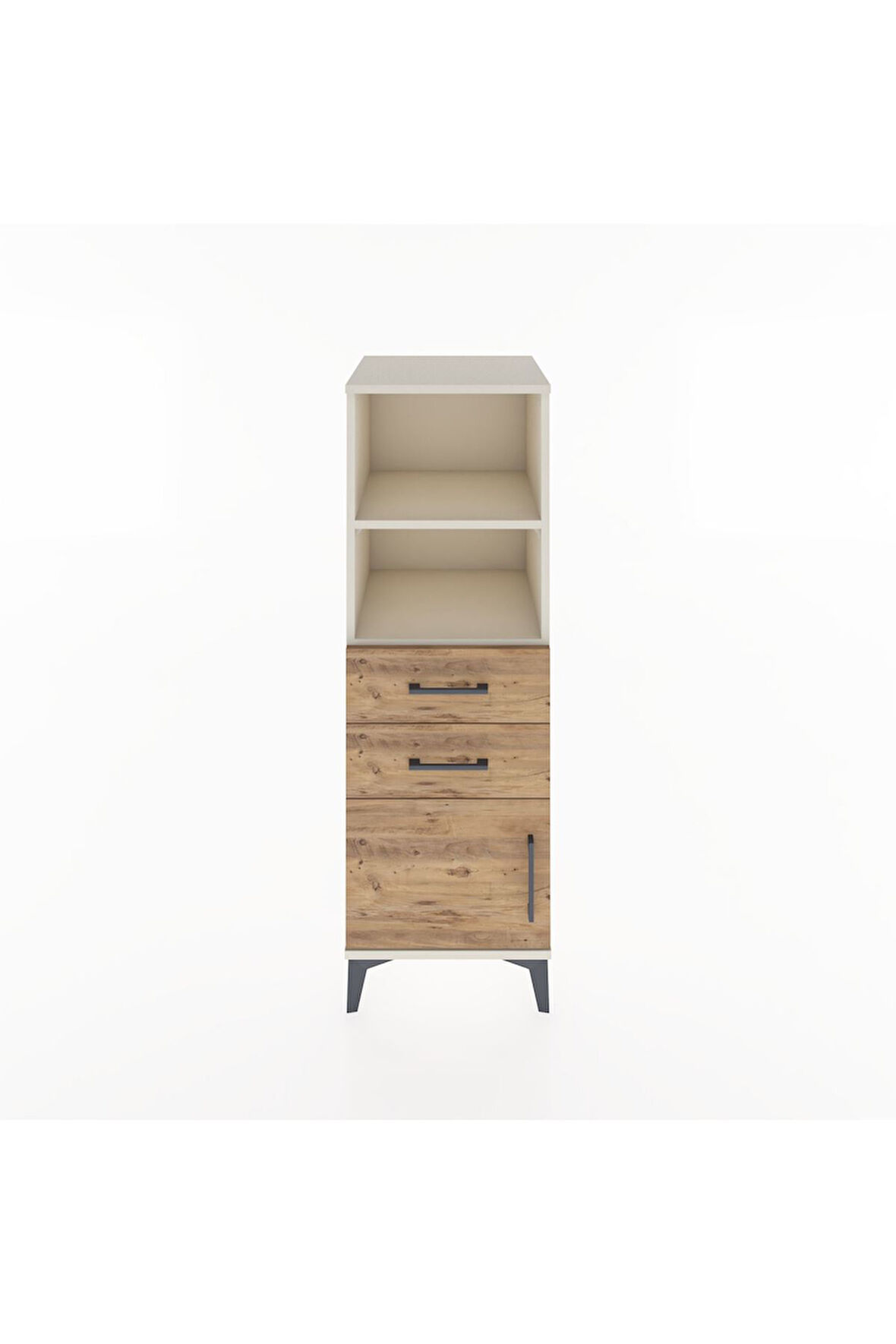 Hyperion Dolap 2 Raflı 2 Çekmeceli Tek Kapaklı 44x44x134 Aytaşı-Çam