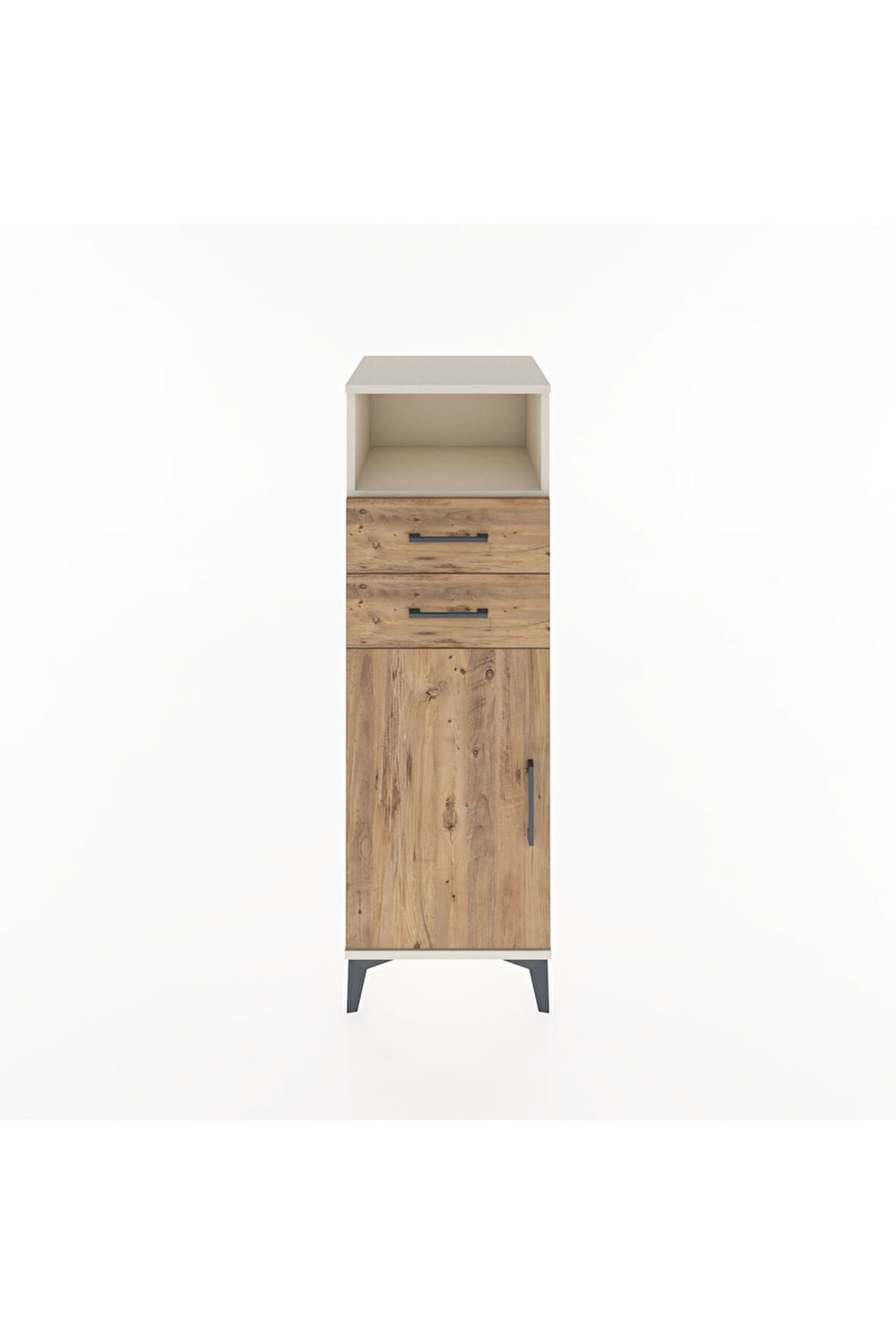 Hyperion Dolap 2 Raflı 2 Çekmeceli Tek Kapaklı 44x44x134 Aytaşı-Çam