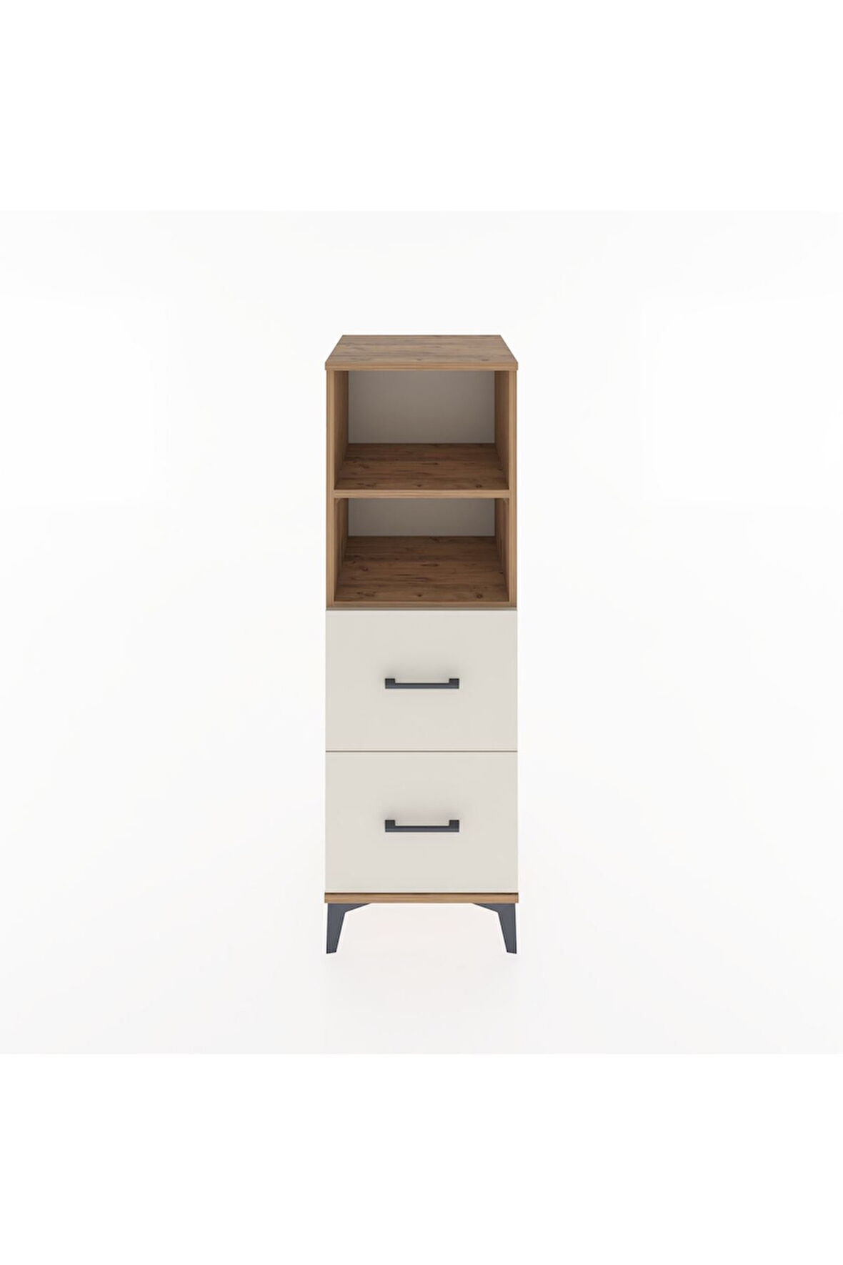 Hyperion Dolap 2 Raflı 2 Çekmeceli 44x44x134 Çam-Aytaşı