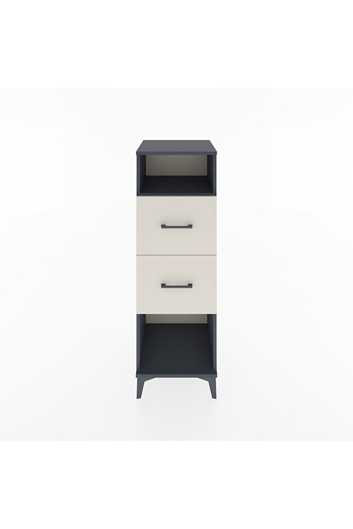 Hyperion Dolap Tek Raflı 2 Çekmeceli 44x44x134 Antrasit-Aytaşı