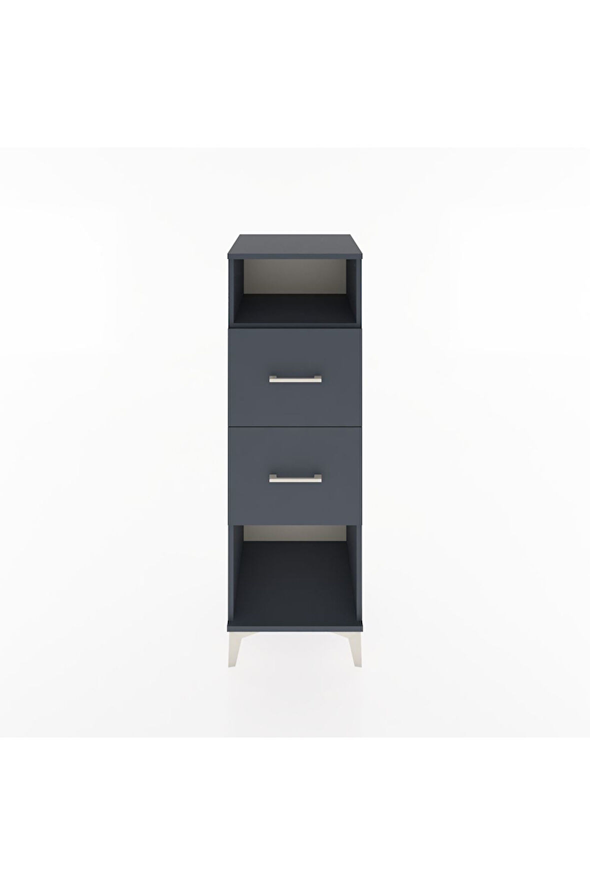 Hyperion Dolap Tek Raflı 2 Çekmeceli 44x44x134 Antrasit-Antrasit