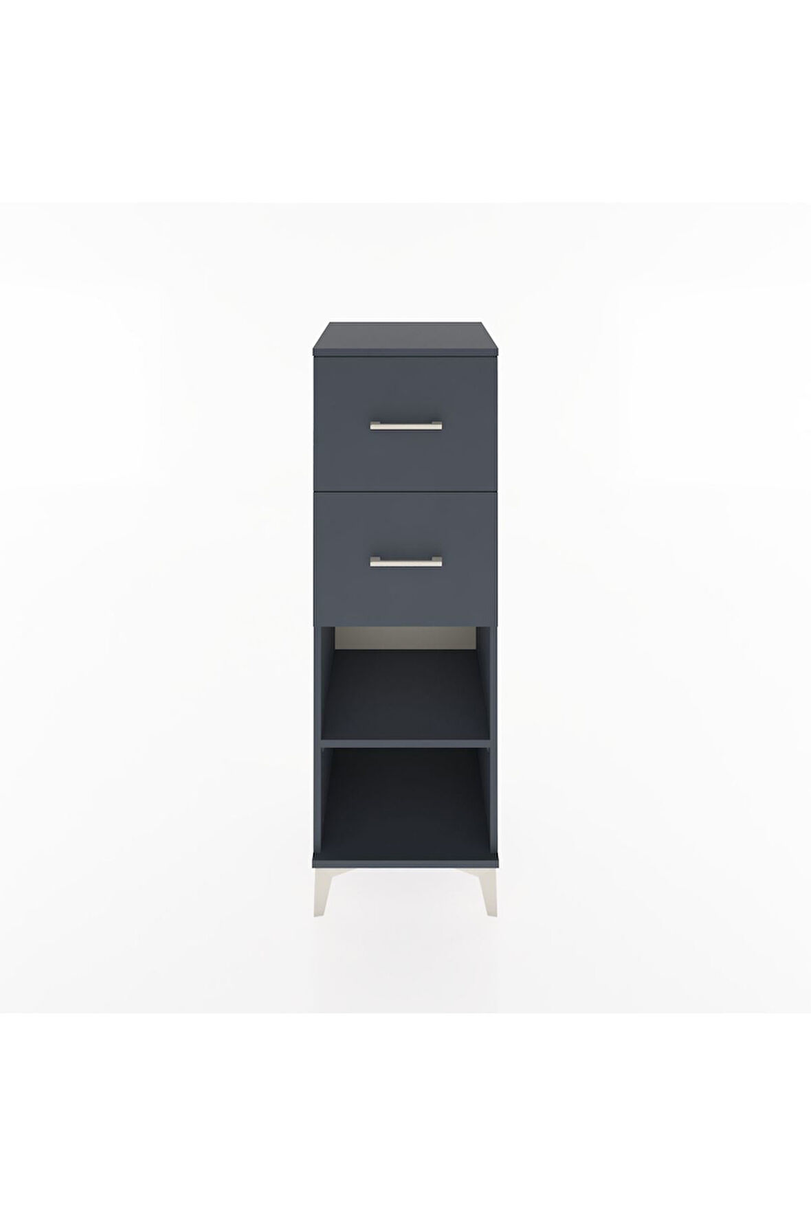 Hyperion Dolap Tek Raflı 2 Çekmeceli 44x44x134 Antrasit-Antrasit