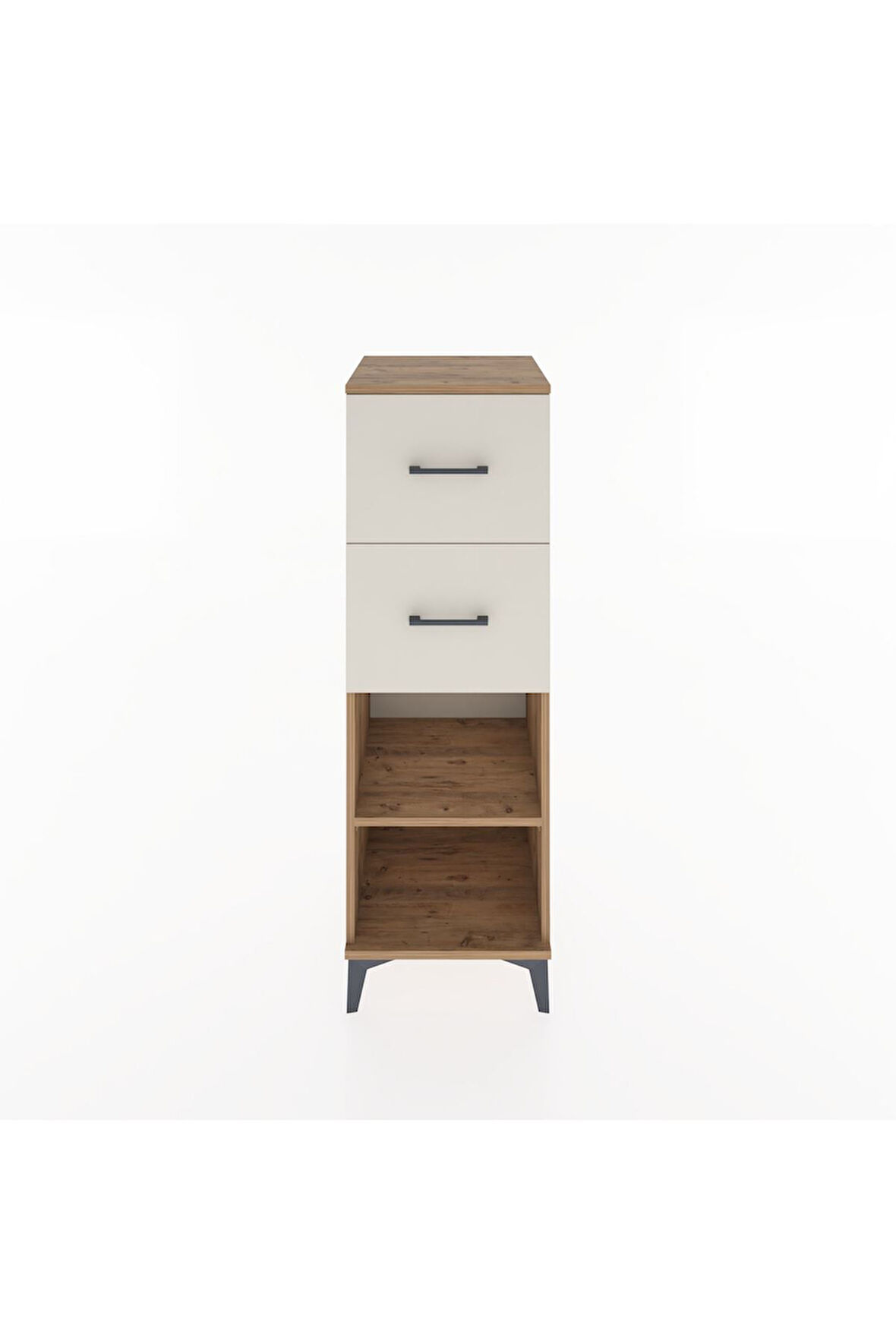 Hyperion Dolap Tek Raflı 2 Çekmeceli 44x44x134 Çam-Aytaşı