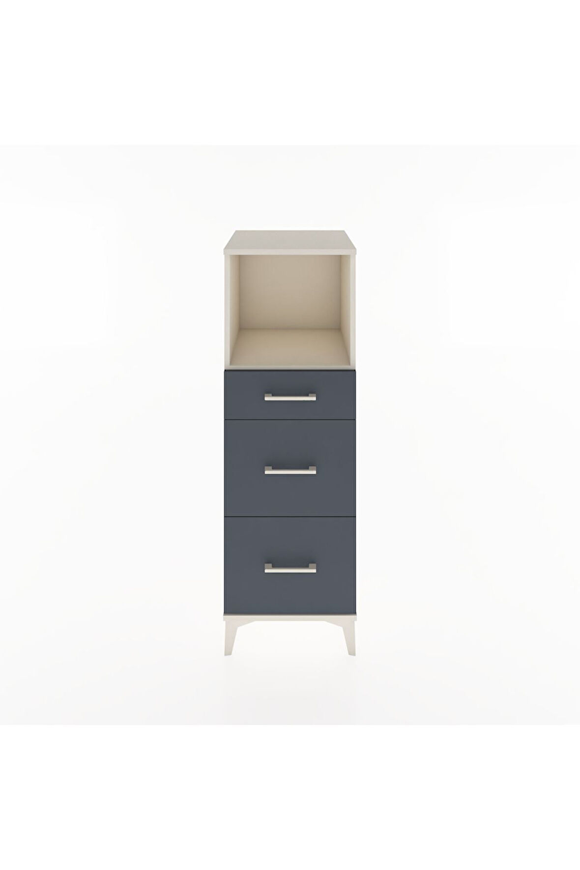 Hyperion Dolap Tek Raflı 3 Çekmeceli 44x44x134 Aytaşı-Antrasit