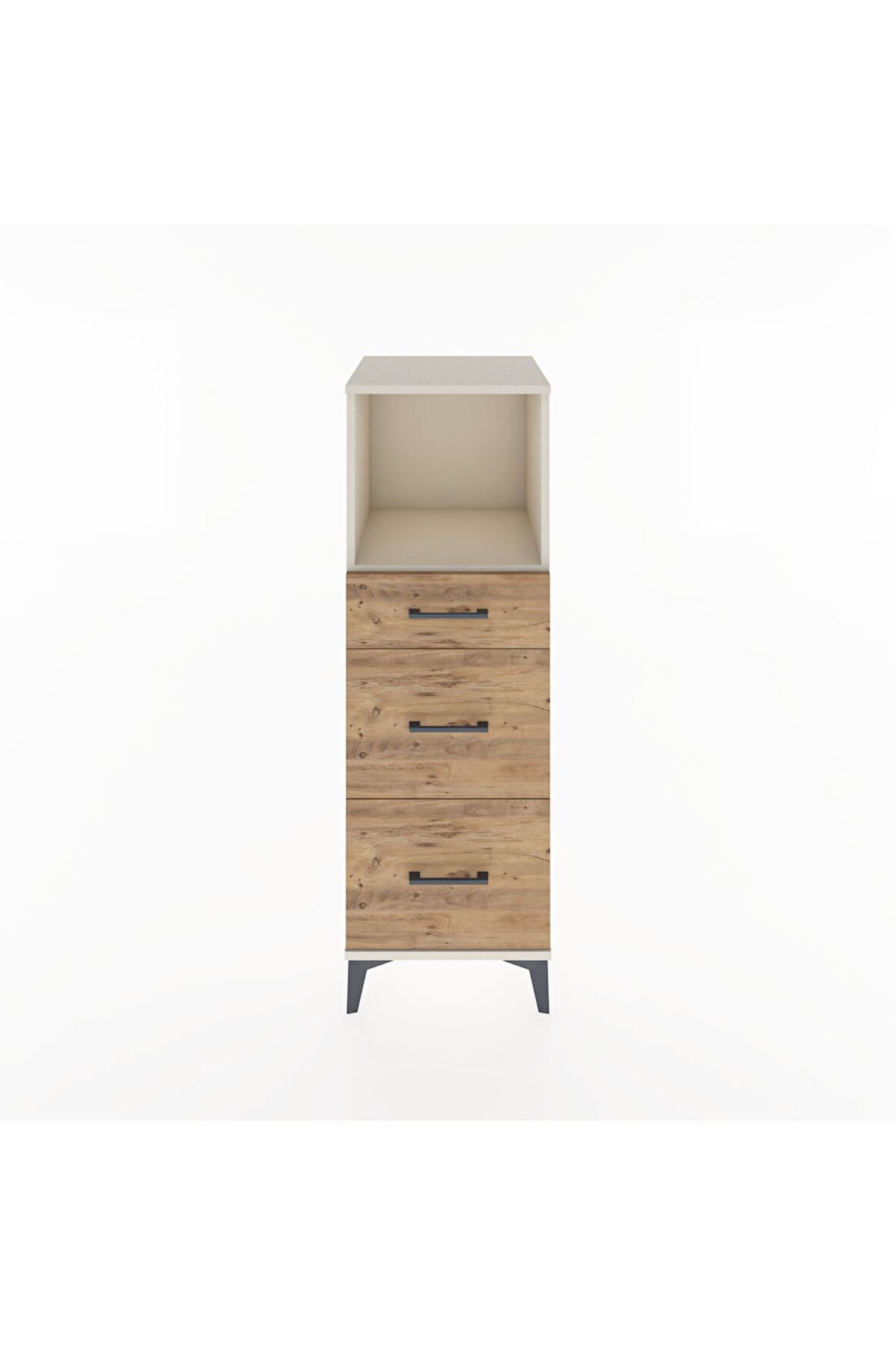 Hyperion Dolap Tek Raflı 3 Çekmeceli 44x44x134 Aytaşı-Çam