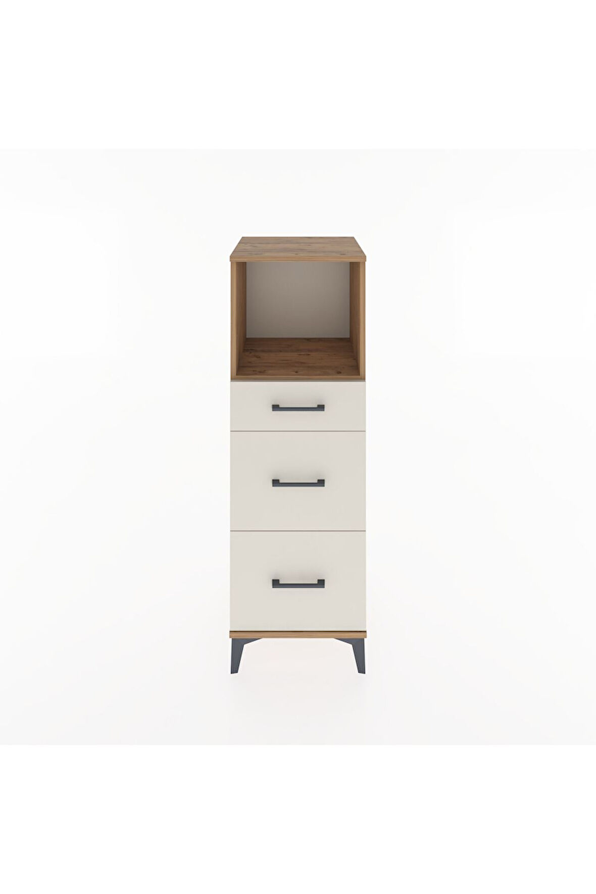 Hyperion Dolap Tek Raflı 3 Çekmeceli 44x44x134 Çam-Aytaşı