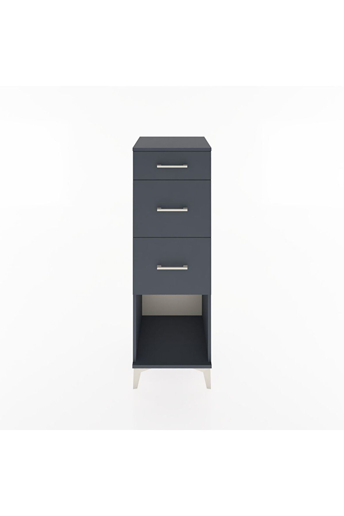 Hyperion Dolap 3 Çekmeceli 44x44x134 Antrasit-Antrasit
