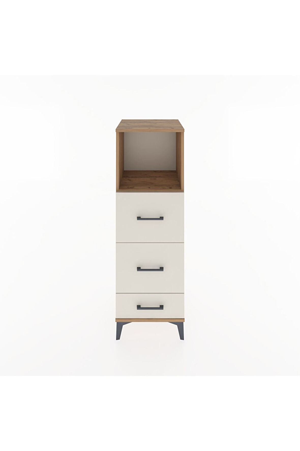 Hyperion Dolap Tek Raflı 3 Çekmeceli 44x44x134 Çam-Aytaşı