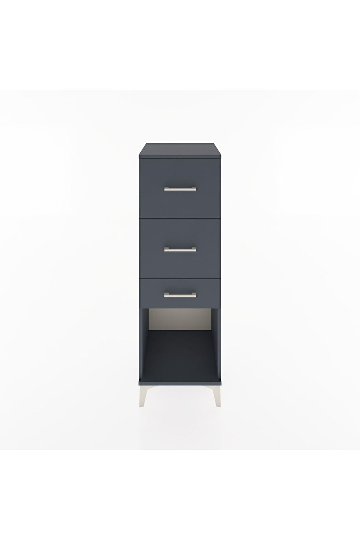 Hyperion Dolap 3 Çekmeceli 44x44x134 Antrasit-Antrasit