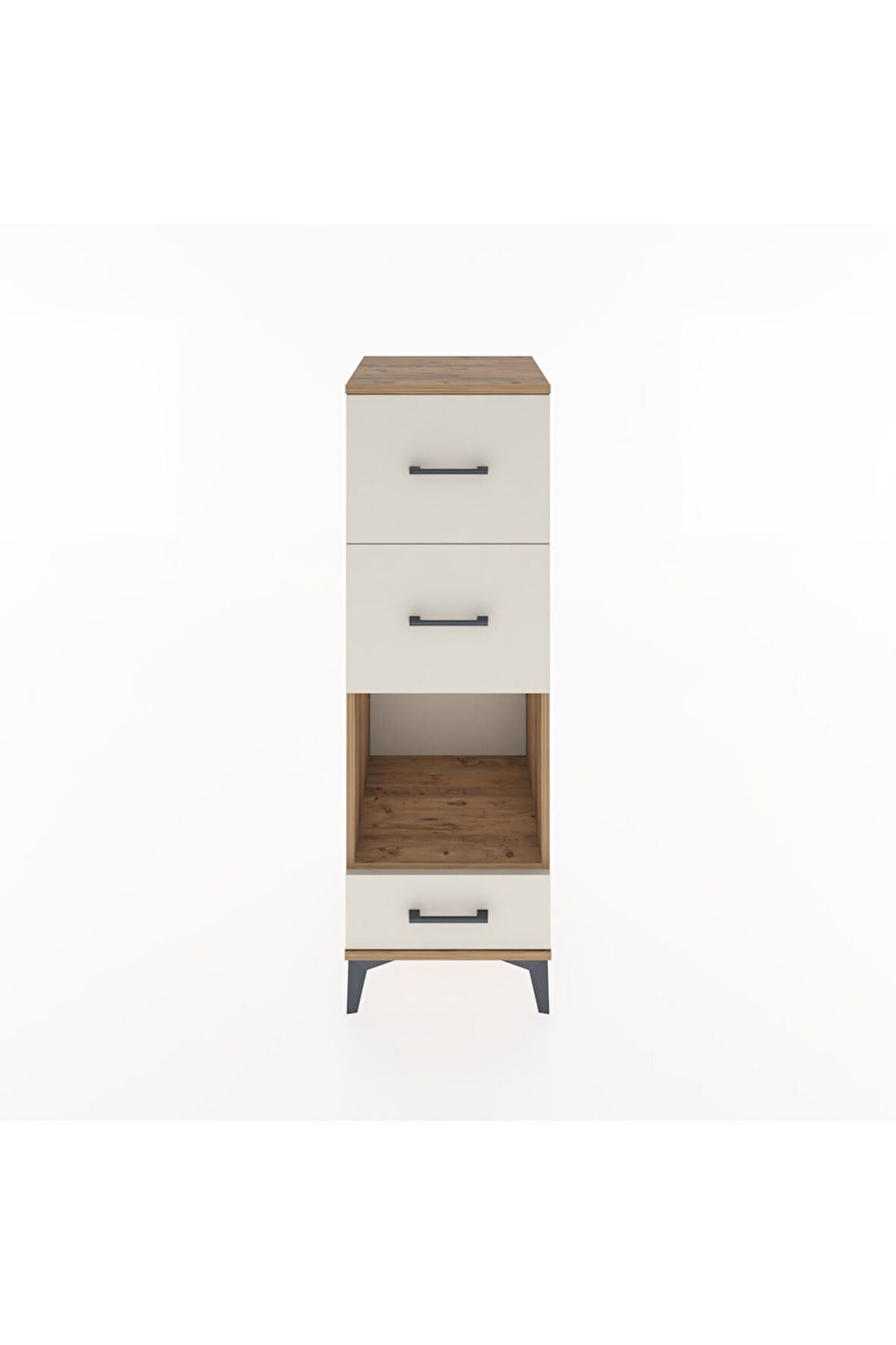 Hyperion Dolap Tek Raflı 3 Çekmeceli 44x44x134 Çam-Aytaşı
