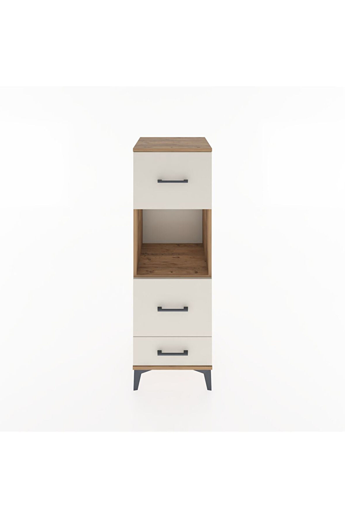 Hyperion Dolap Tek Raflı 3 Çekmeceli 44x44x134 Çam-Aytaşı