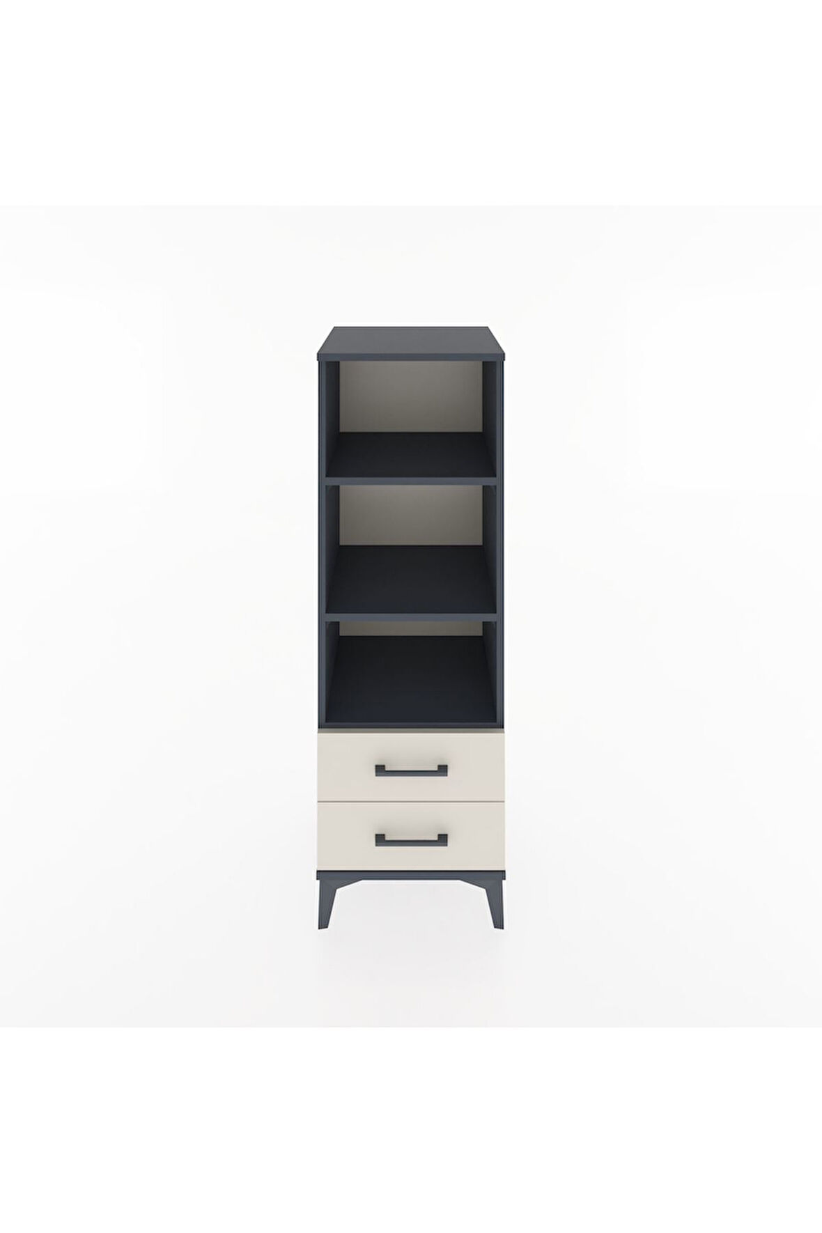 Hyperion Dolap 3 Raflı 2 Çekmeceli 44x44x134 Antrasit-Aytaşı