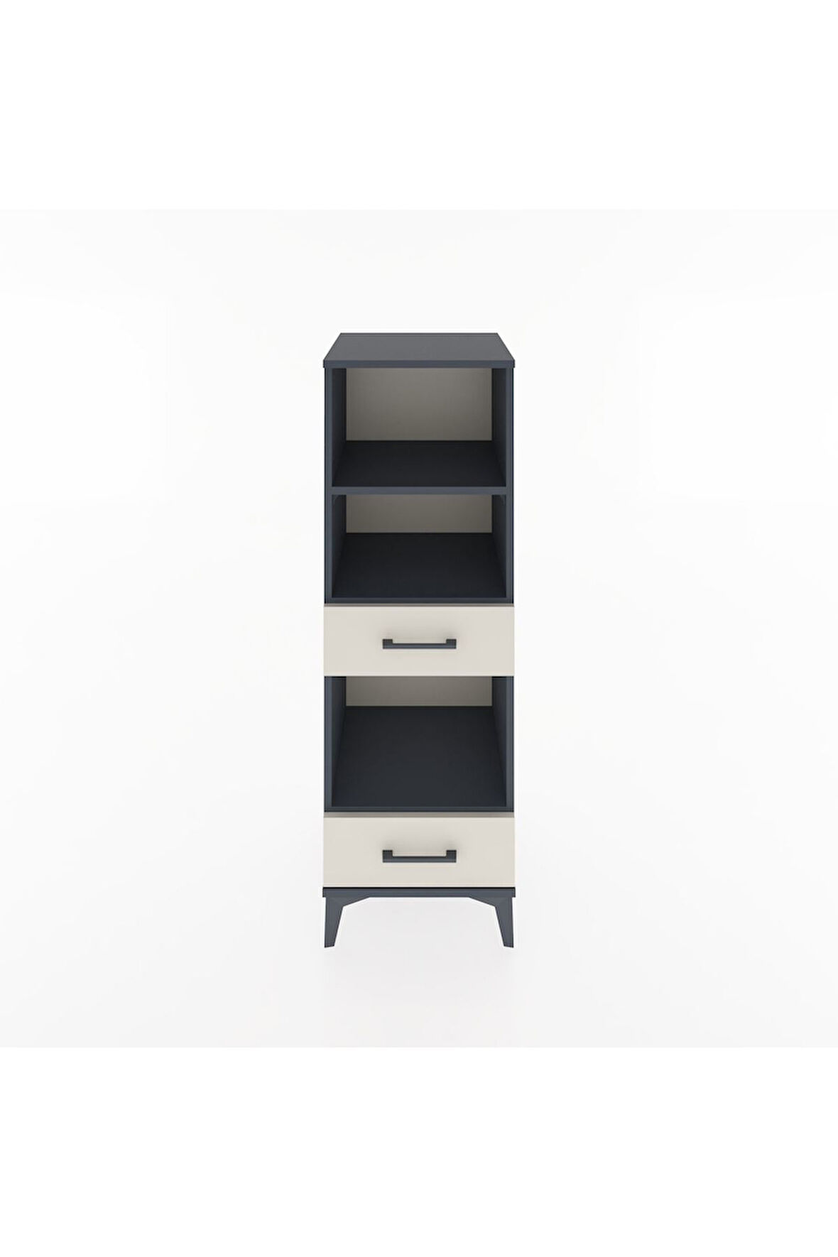 Hyperion Dolap 3 Raflı 2 Çekmeceli 44x44x134 Antrasit-Aytaşı