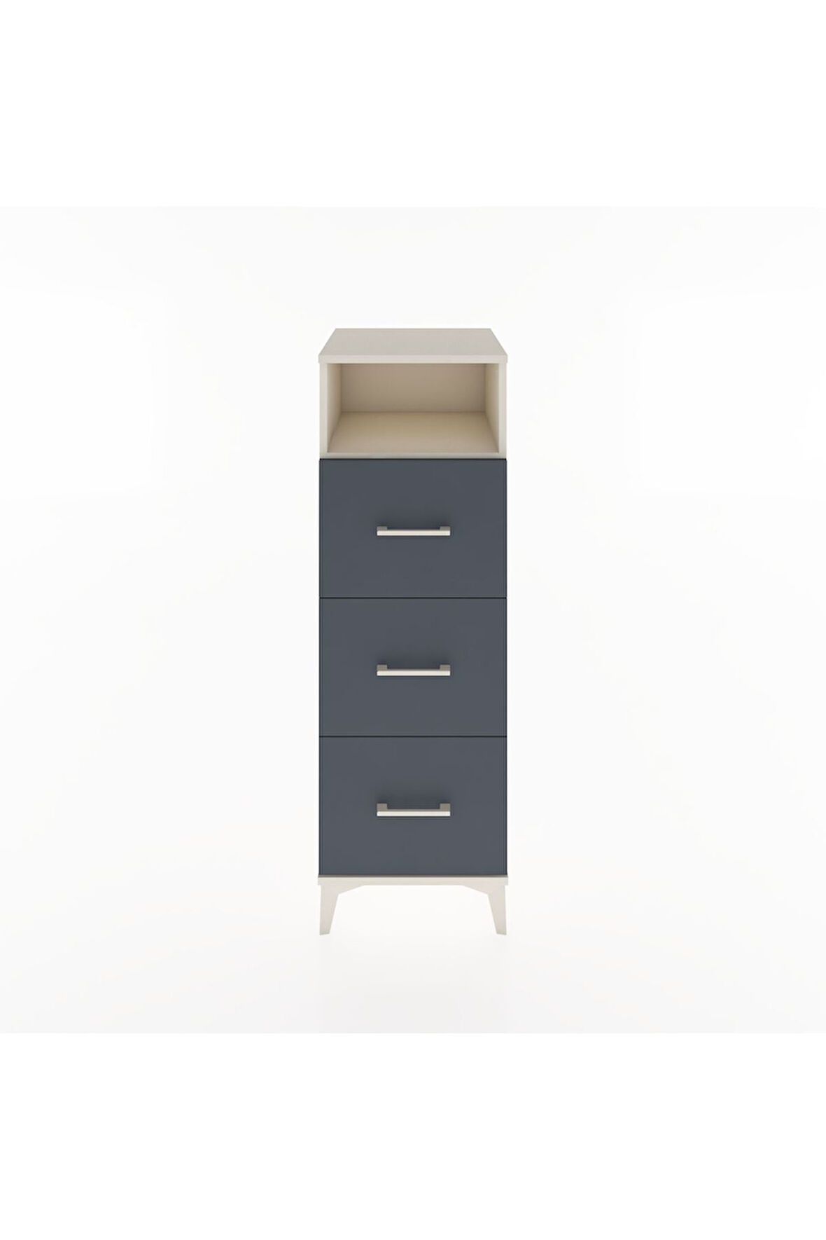 Hyperion Dolap Tek Raflı 3 Çekmeceli 44x44x134 Aytaşı-Antrasit