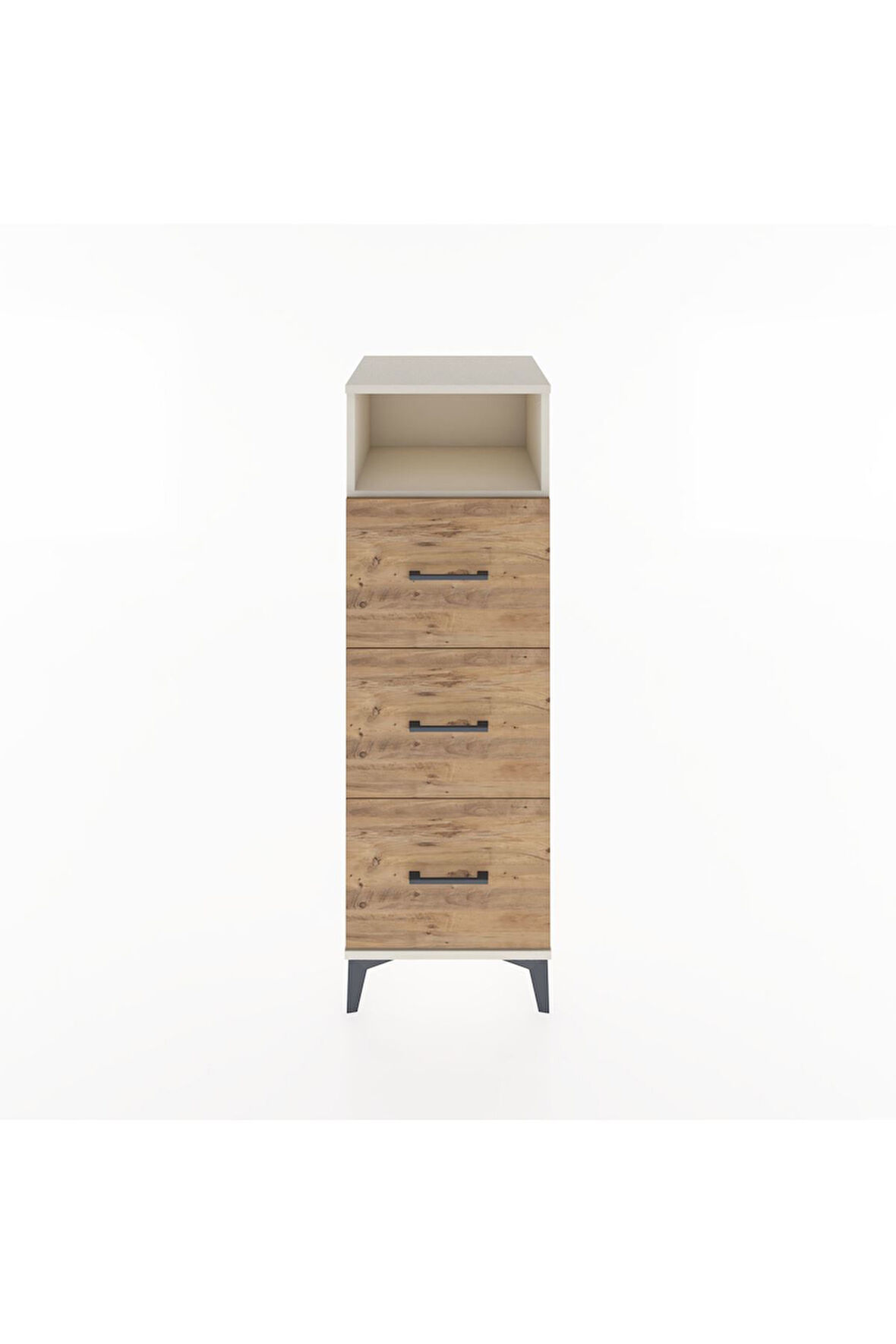 Hyperion Dolap Tek Raflı 3 Çekmeceli 44x44x134 Aytaşı-Çam
