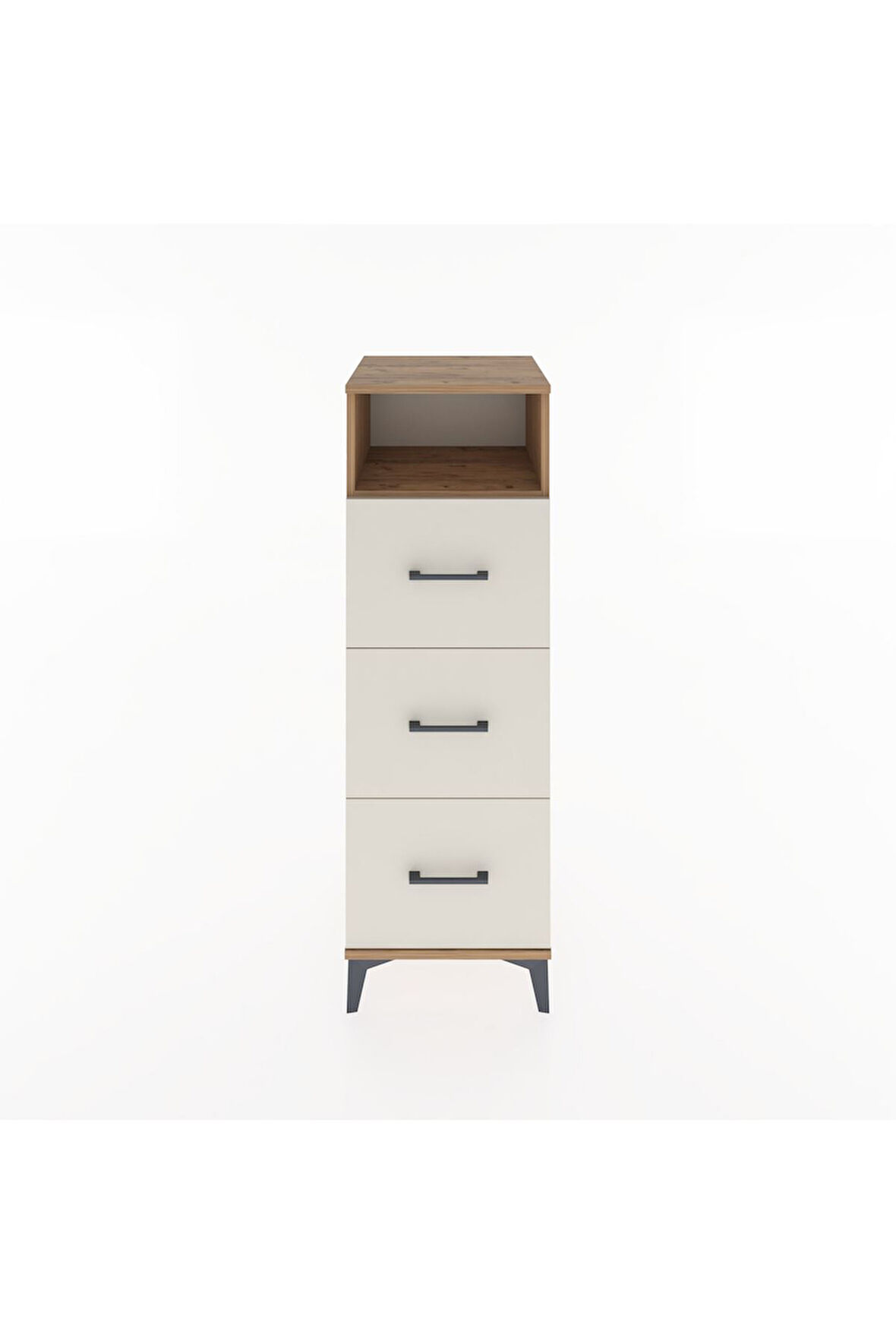 Hyperion Dolap Tek Raflı 3 Çekmeceli 44x44x134 Çam-Aytaşı