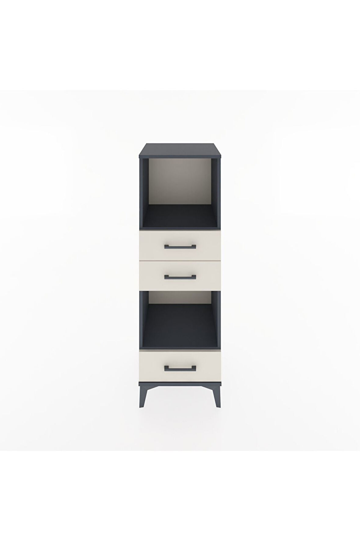 Hyperion Dolap 2 Raflı 3 Çekmeceli 44x44x134 Antrasit-Aytaşı