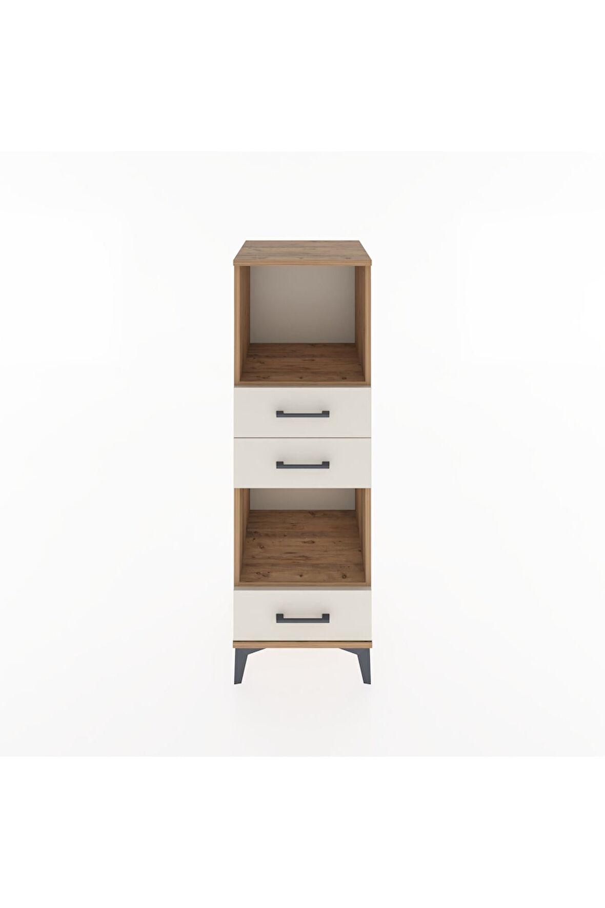 Hyperion Dolap 2 Raflı 3 Çekmeceli 44x44x134 Çam-Aytaşı