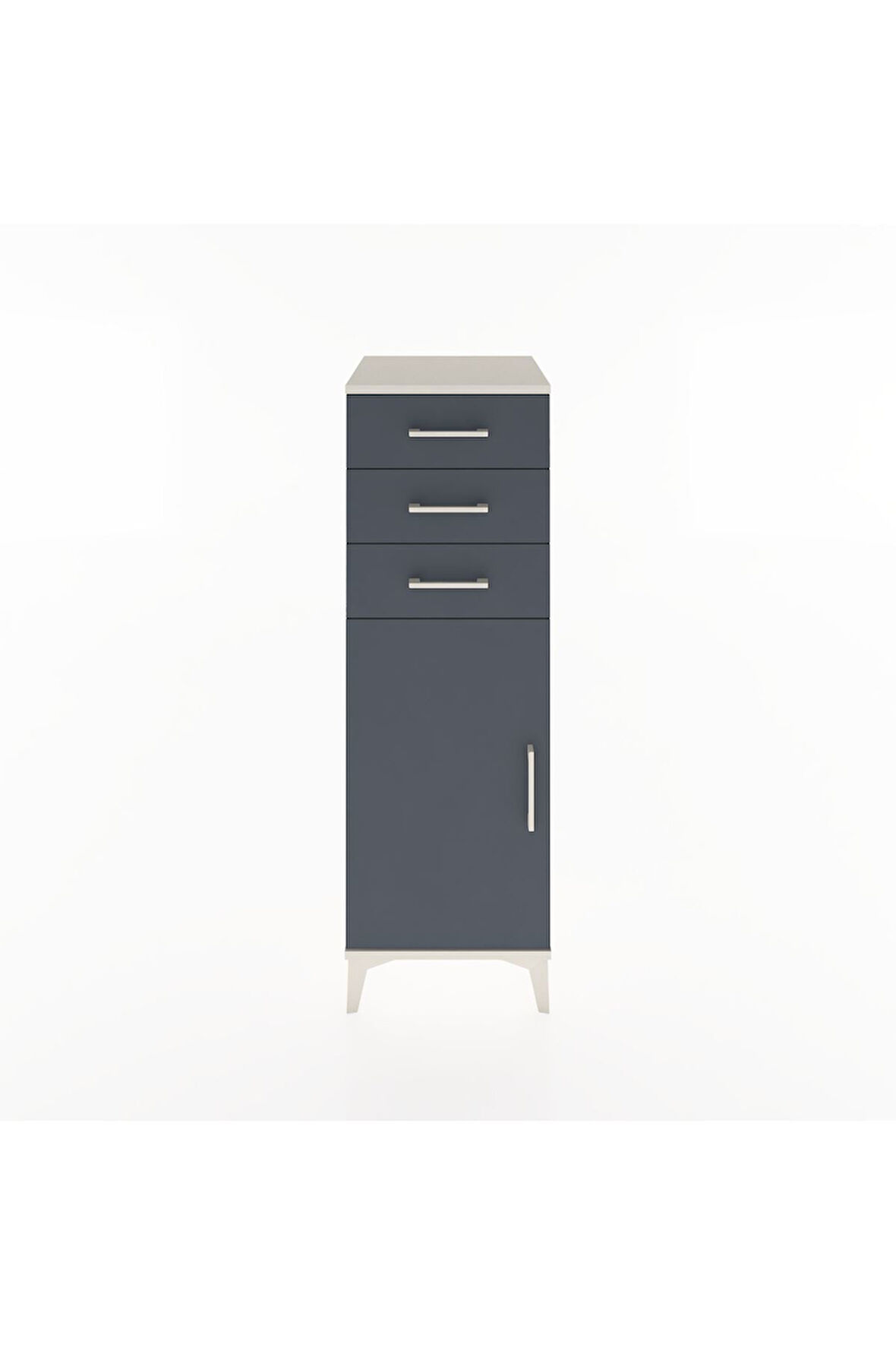 Hyperion Dolap 3 Çekmeceli Tek Kapaklı 44x44x134 Aytaşı-Antrasit