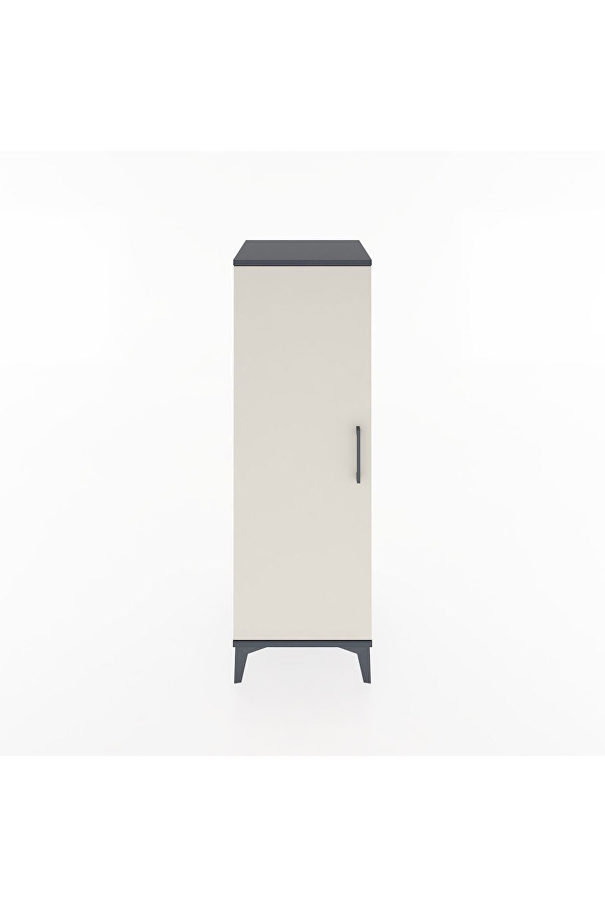 Hyperion Dolap Tek Kapaklı Tek Askılı 44x44x134 Antrasit-Aytaşı