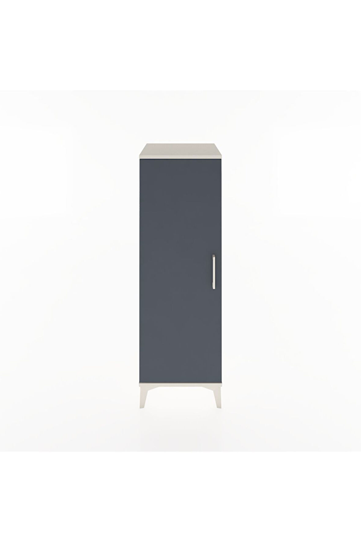 Hyperion Dolap Tek Raflı Tek Kapaklı Tek Askılı 44x44x134 Aytaşı-Antrasit