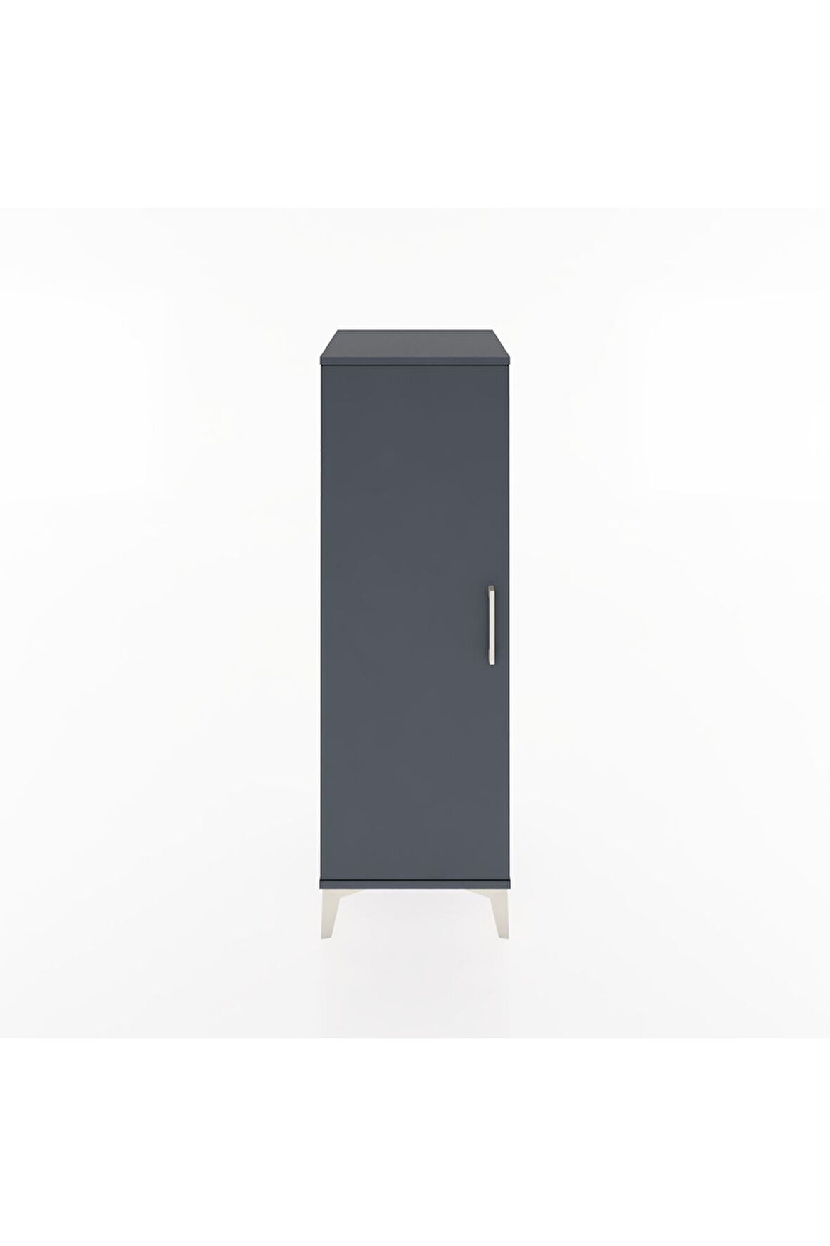 Hyperion Dolap Tek Raflı Tek Kapaklı Tek Askılı 44x44x134 Antrasit-Antrasit