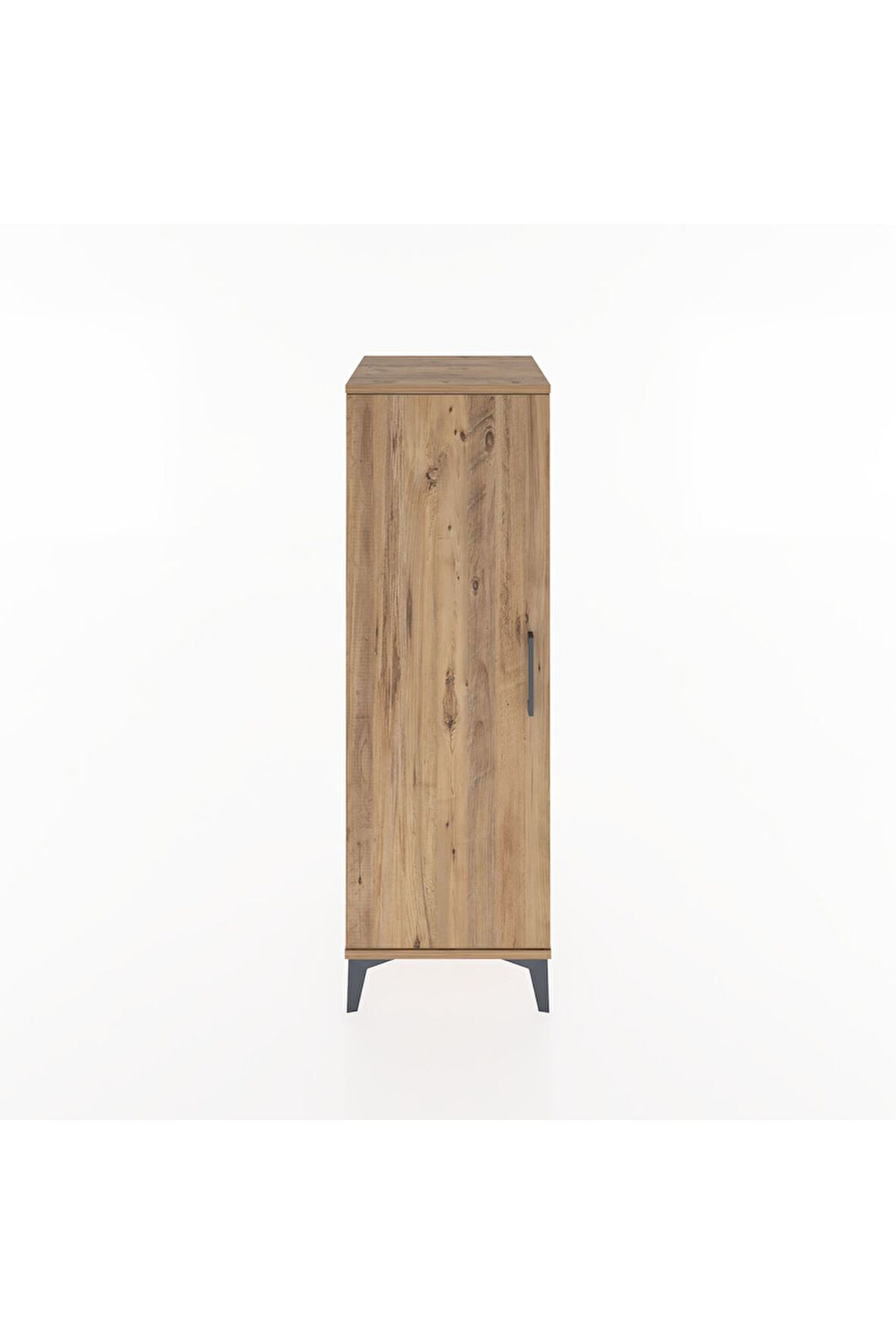 Hyperion Dolap Tek Raflı Tek Kapaklı Tek Askılı 44x44x134 Çam-Çam
