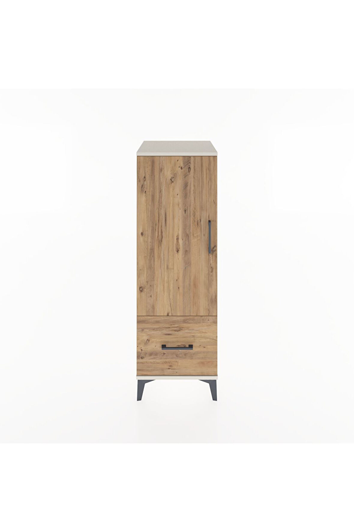 Hyperion Dolap Tek Raflı Tek Çekmeceli Tek Askılı 44x44x134 Aytaşı-Çam