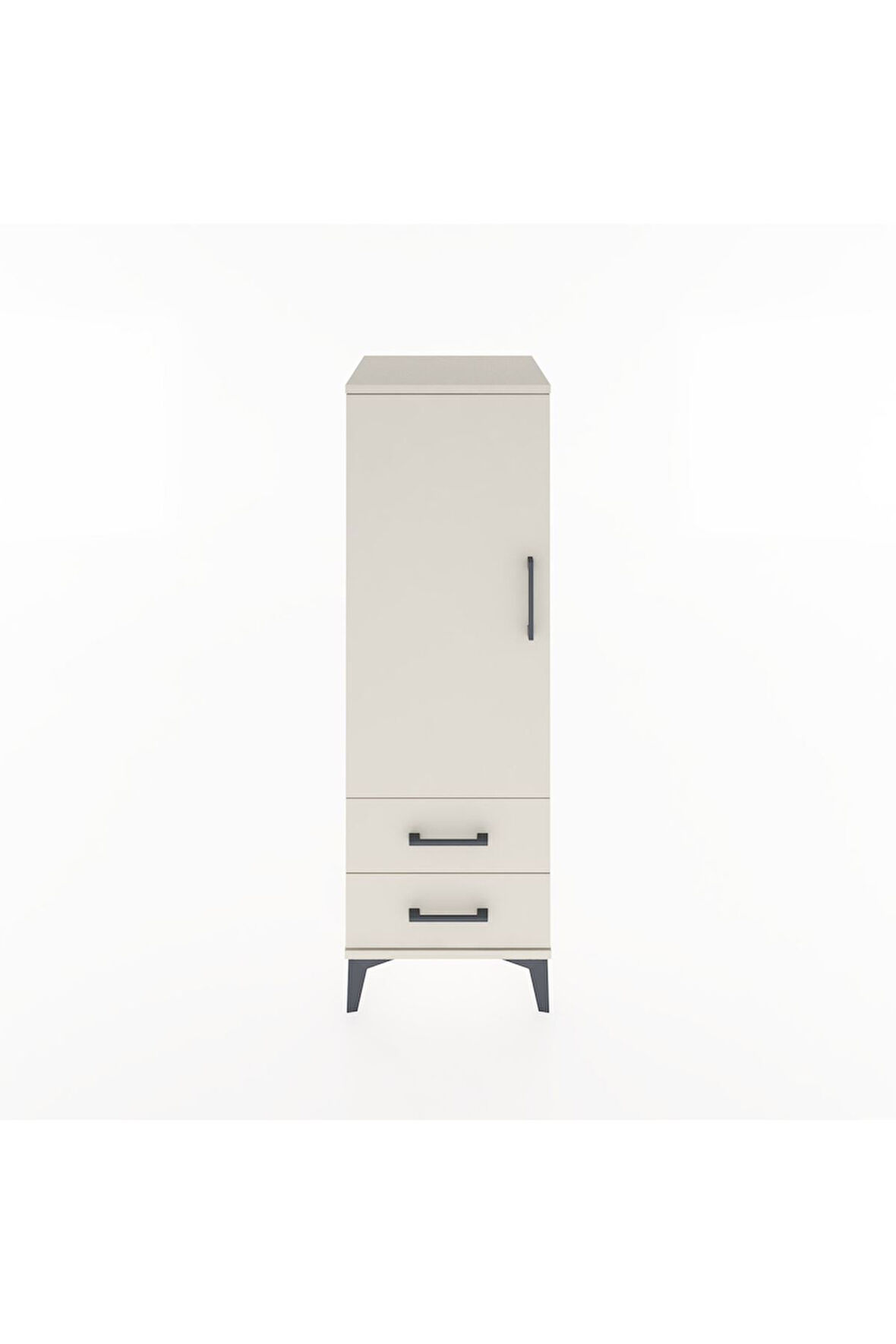 Hyperion Dolap Tek Raflı 2 Çekmeceli Tek Askılı 44x44x134 Aytaşı-Aytaşı