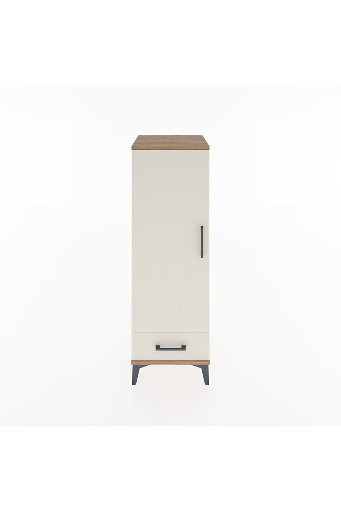 Hyperion Dolap Tek Raflı Tek Çekmeceli Tek Askılı 44x44x134 Çam-Aytaşı