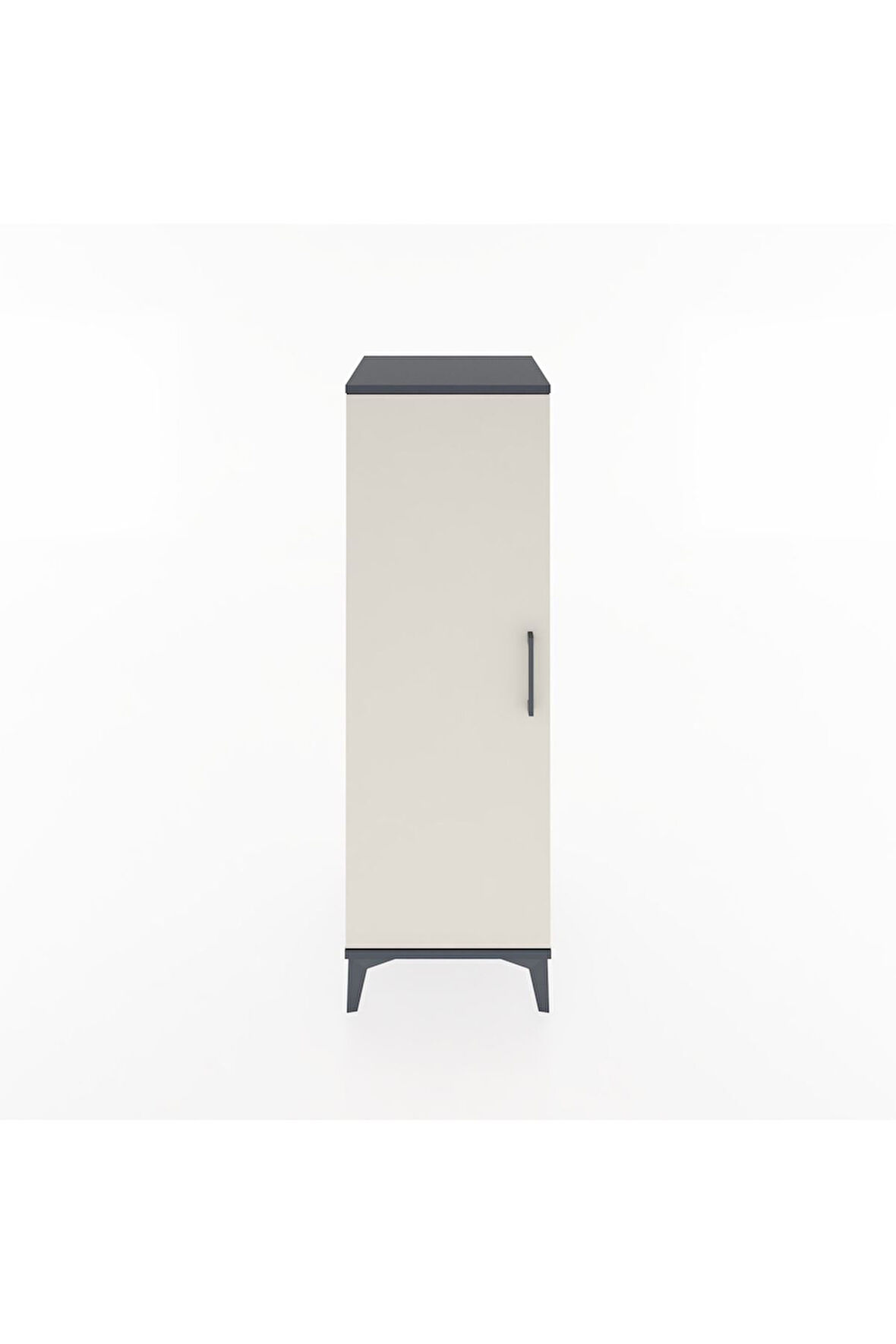 Hyperion Dolap 3 Raflı Tek Kapaklı 44x44x134 Antrasit-Aytaşı