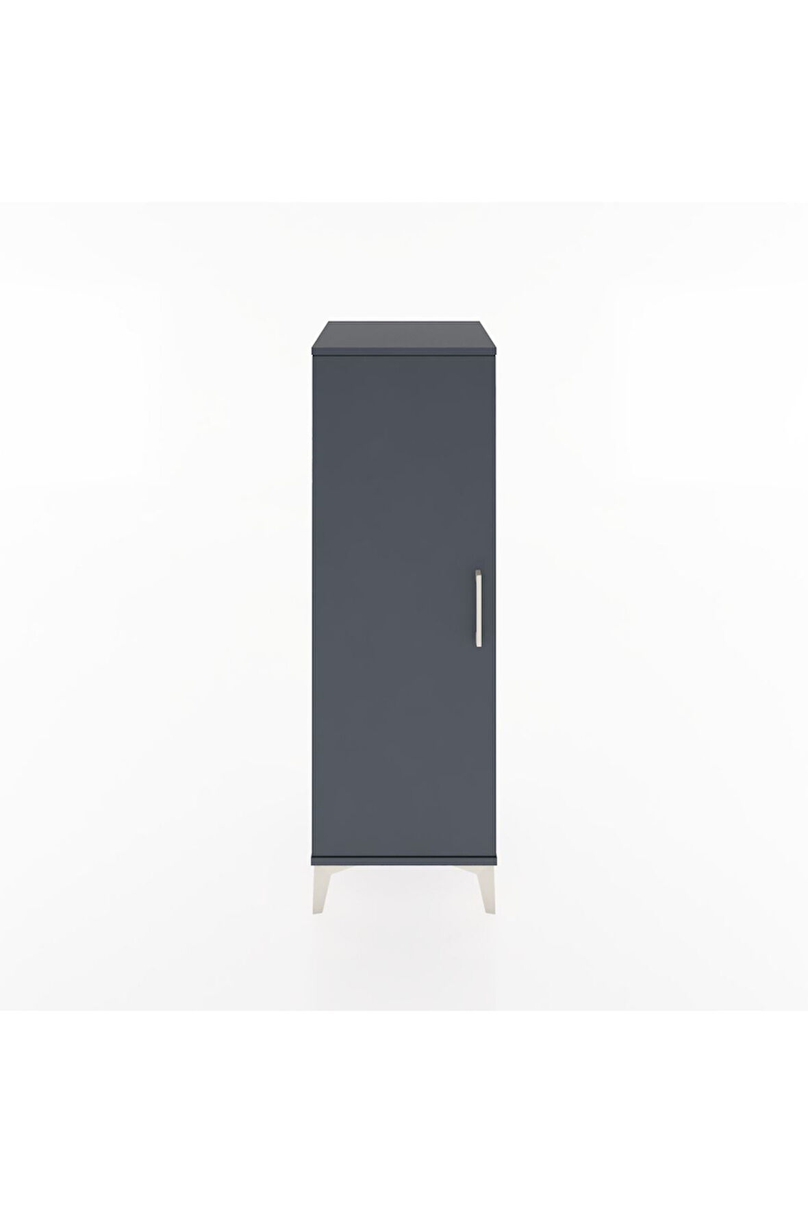 Hyperion Dolap 3 Raflı Tek Kapaklı 44x44x134 Antrasit-Antrasit