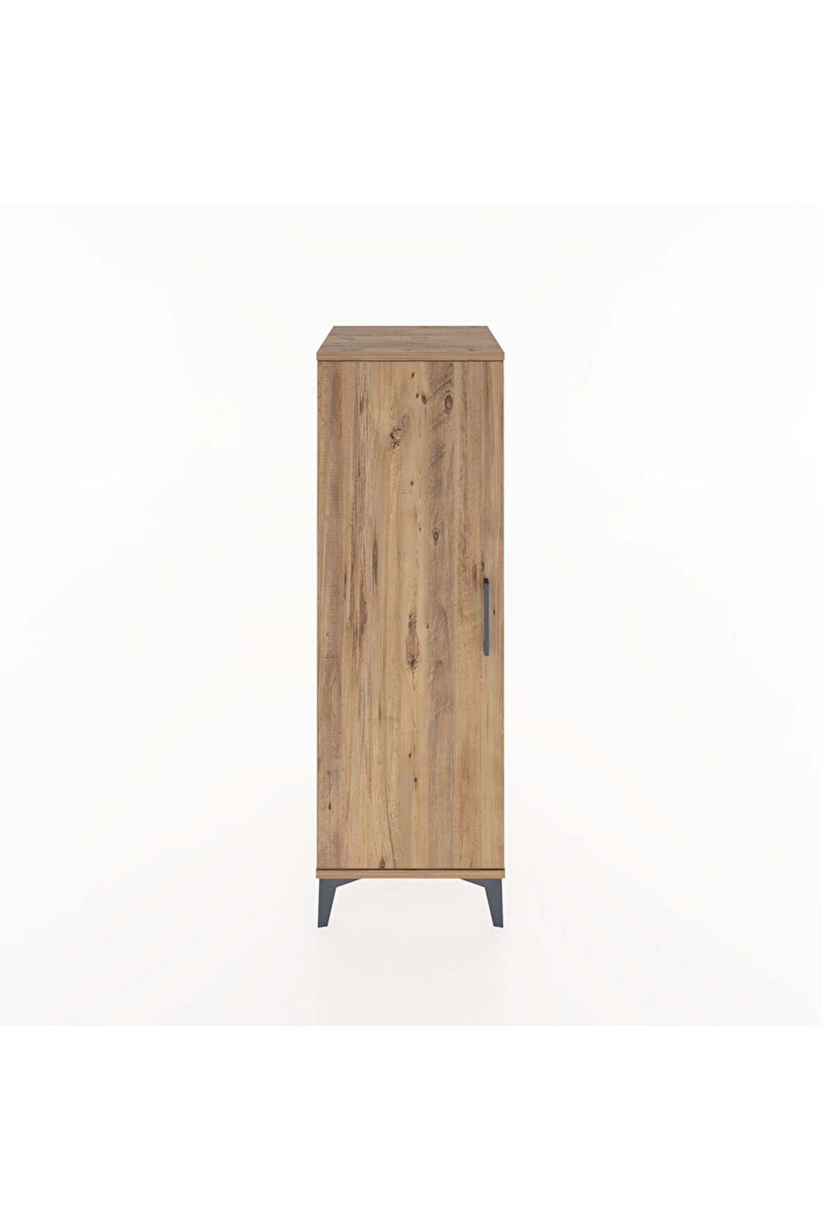 Hyperion Dolap 3 Raflı Tek Kapaklı 44x44x134 Çam-Çam