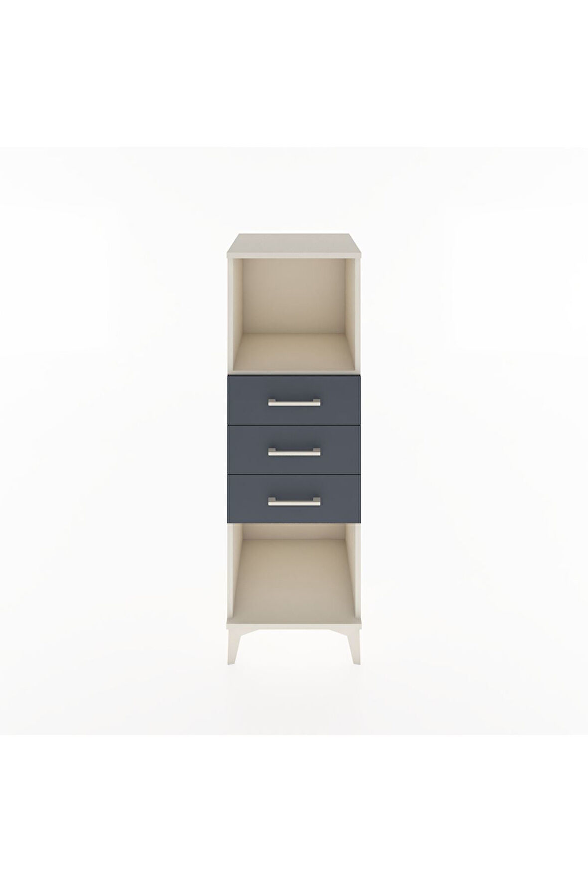 Hyperion Dolap Tek Raflı 3 Çekmeceli 44x44x134 Aytaşı-Antrasit