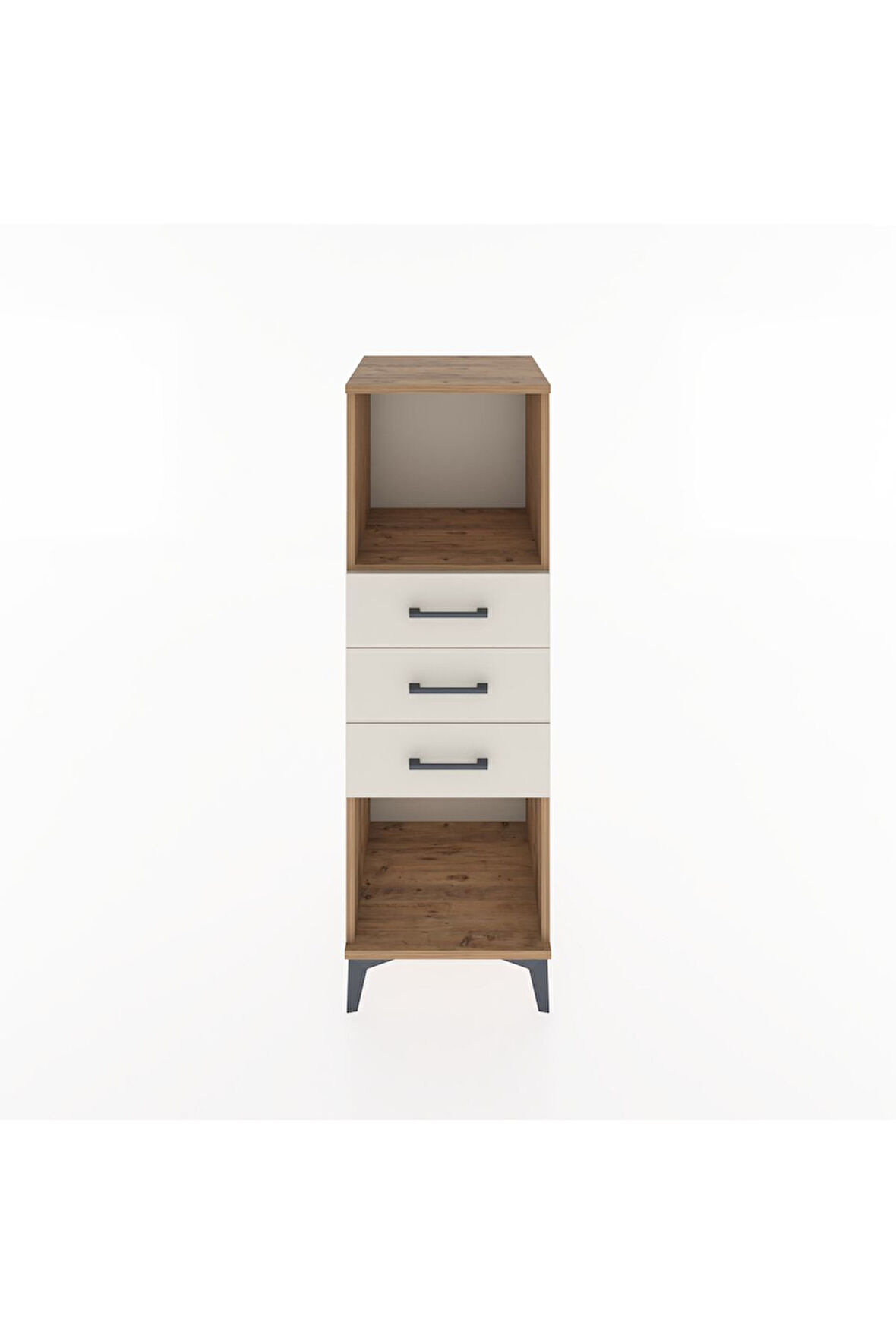 Hyperion Dolap Tek Raflı 3 Çekmeceli 44x44x134 Çam-Aytaşı