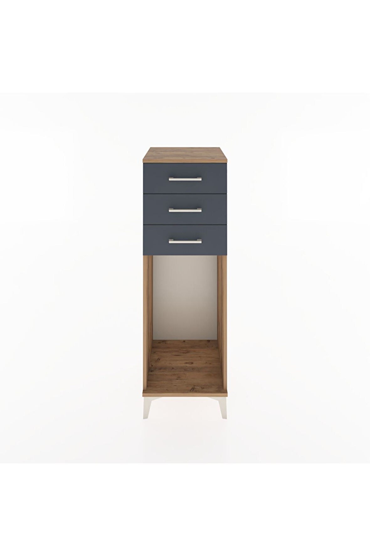 Hyperion Dolap 3 Çekmeceli 44x44x134 Çam-Antrasit