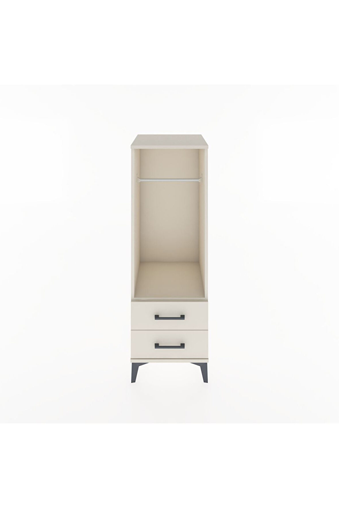 Hyperion Dolap Tek Raflı 2 Çekmeceli Tek Askılı 44x44x134 Aytaşı-Aytaşı