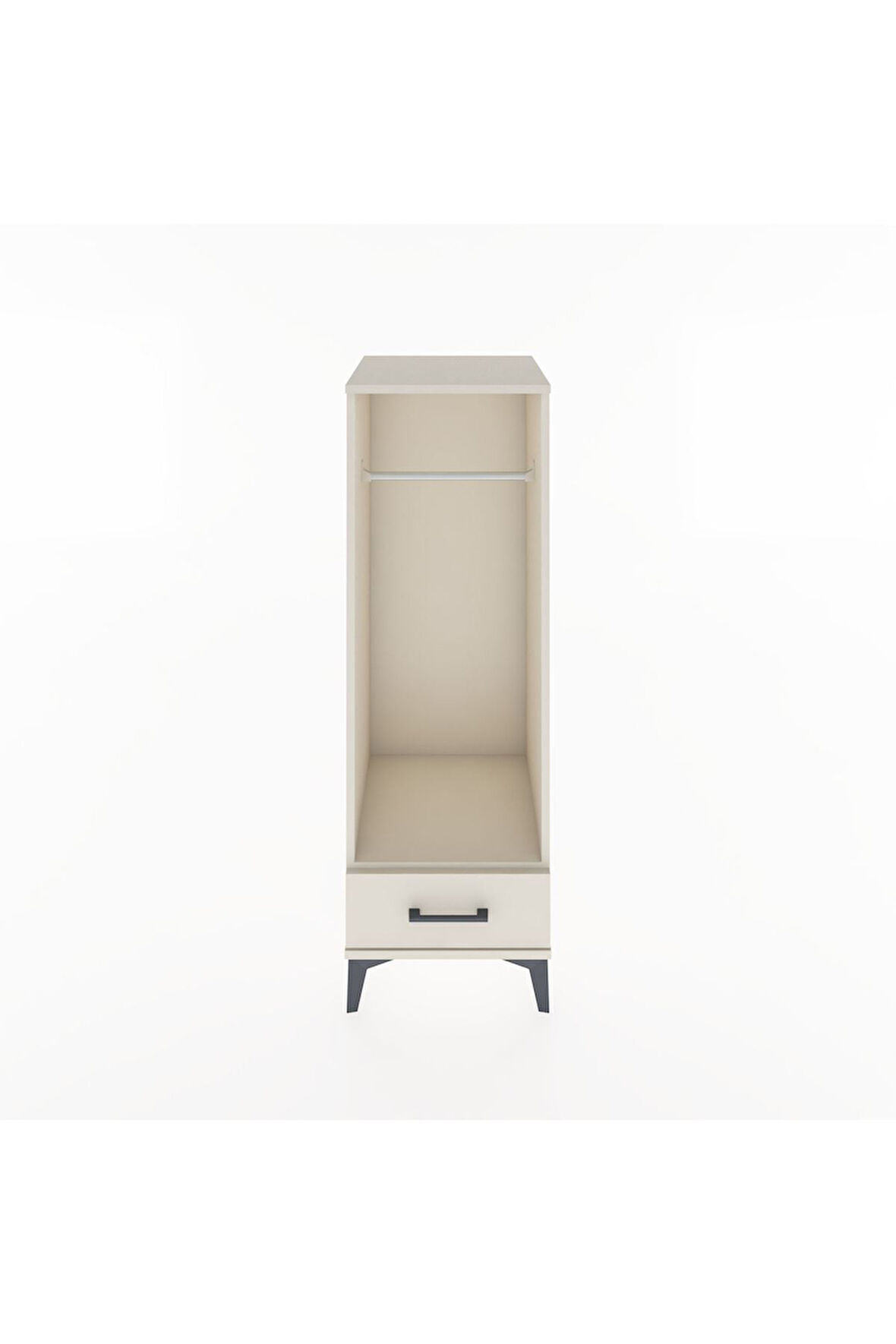 Hyperion Dolap Tek Raflı Tek Çekmeceli Tek Askılı 44x44x134 Aytaşı-Aytaşı
