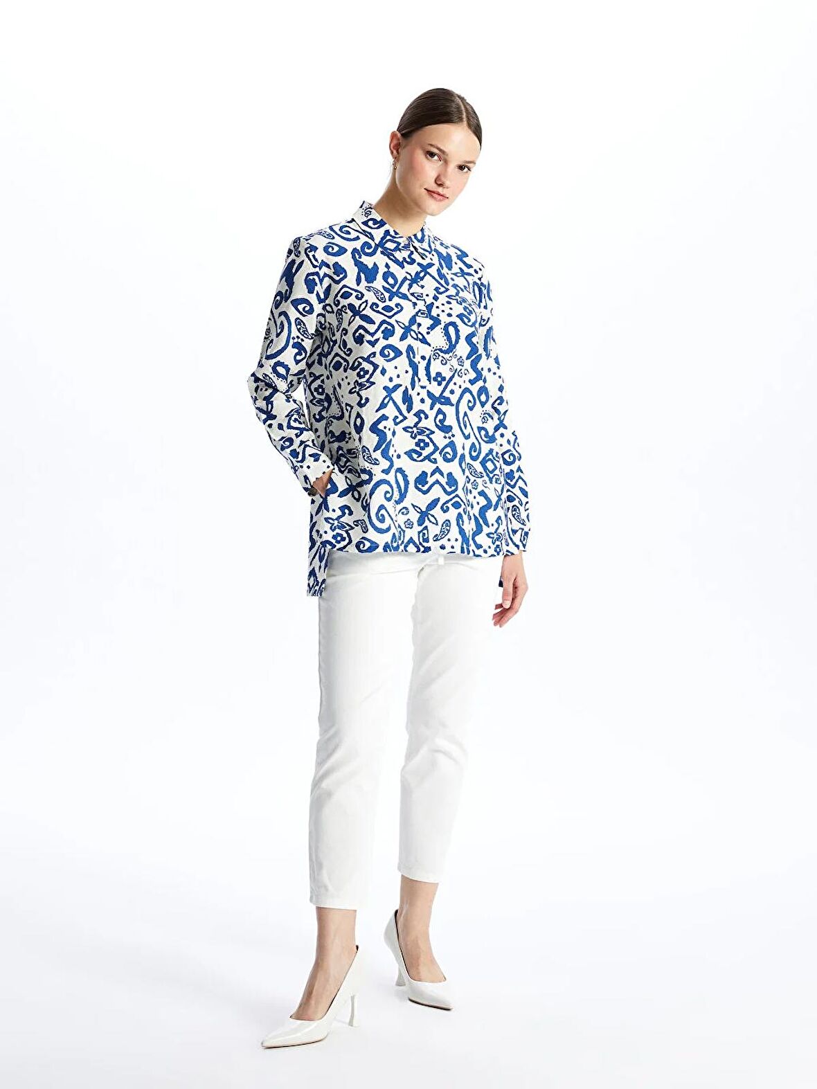 Kadın Havuç Kesim Düz Pantolon