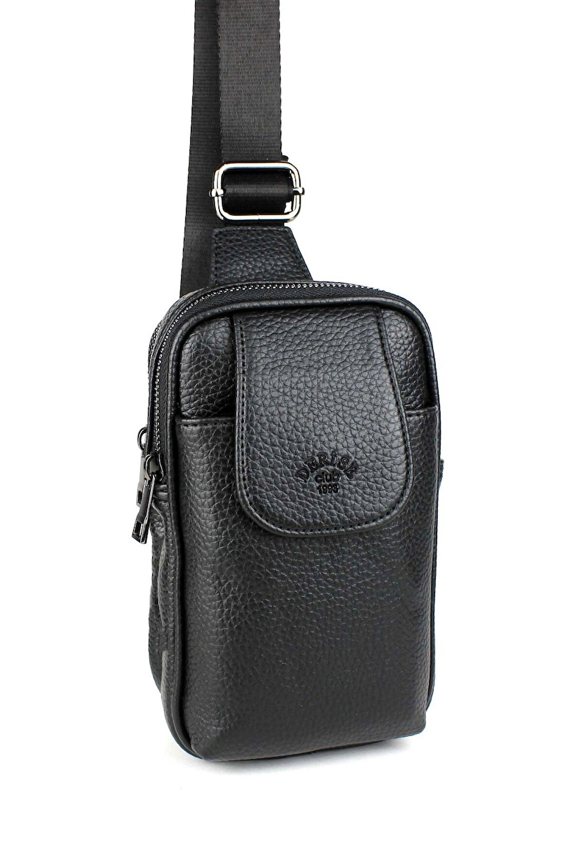 Erkek Siyah Omuz Çantası Göğüs Çantası Body Bag Çanta