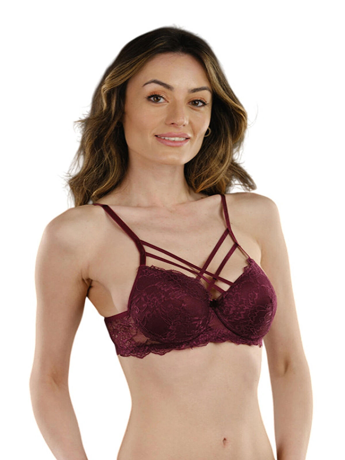 STORMED Iç Giyim Kadın Dantelli Çapraz Desteksiz Sütyen 505