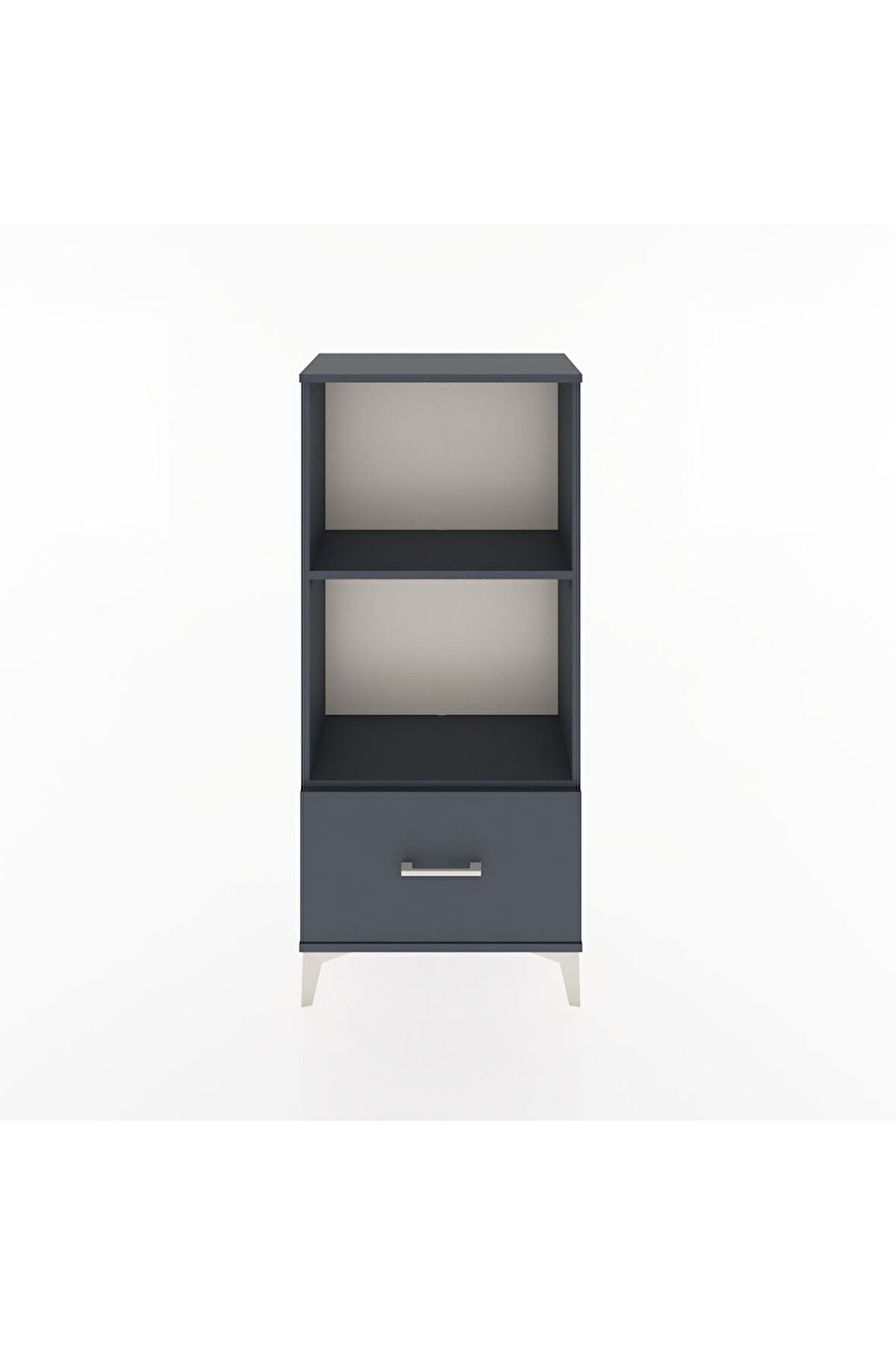 Hyperion Dolap 2 Raflı Tek Çekmeceli 60x44x134 Antrasit-Antrasit