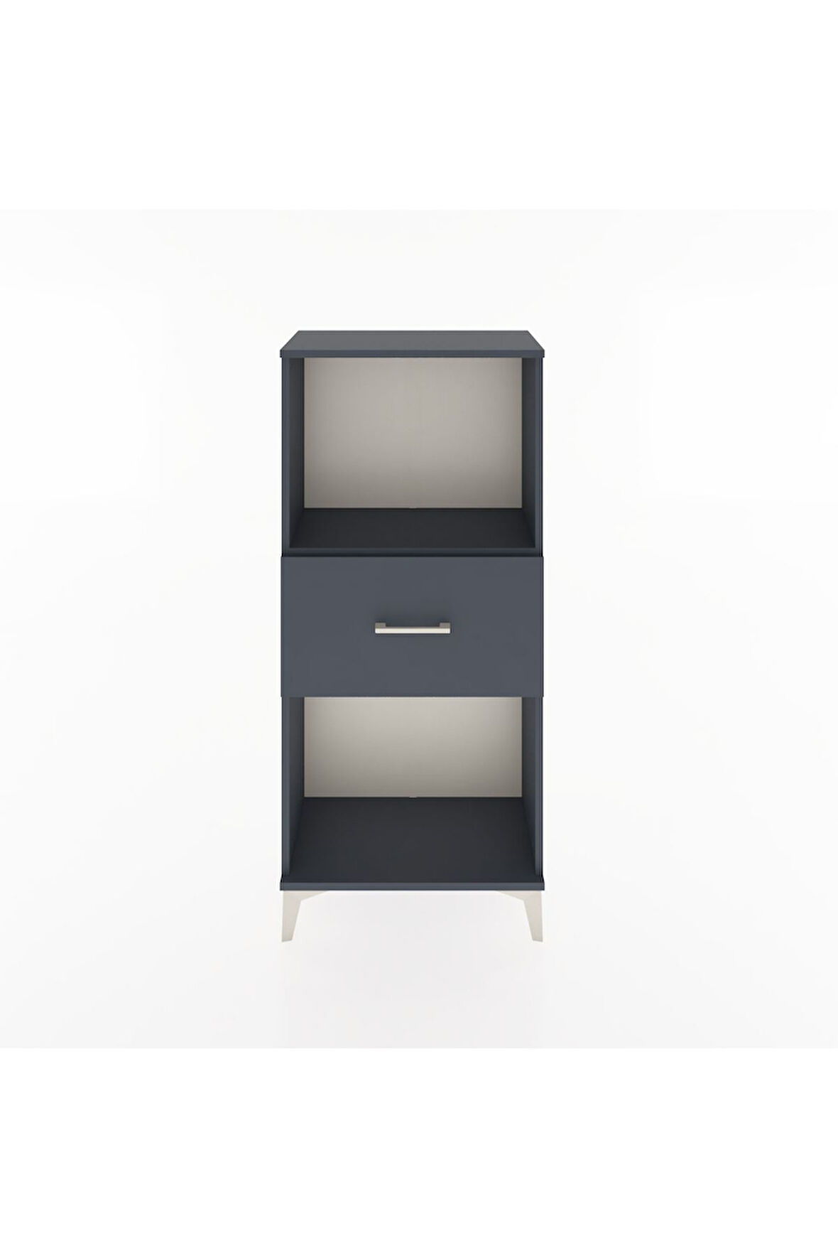 Hyperion Dolap Tek Raflı Tek Çekmeceli 60x44x134 Antrasit-Antrasit