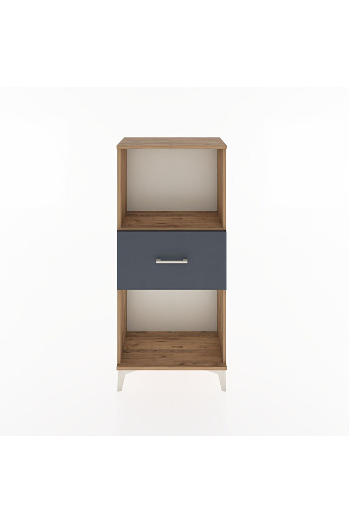 Hyperion Dolap Tek Raflı Tek Çekmeceli 60x44x134 Çam-Antrasit