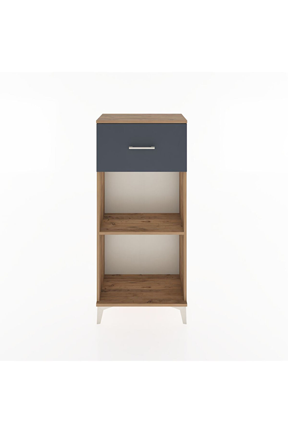 Hyperion Dolap Tek Raflı Tek Çekmeceli 60x44x134 Çam-Antrasit