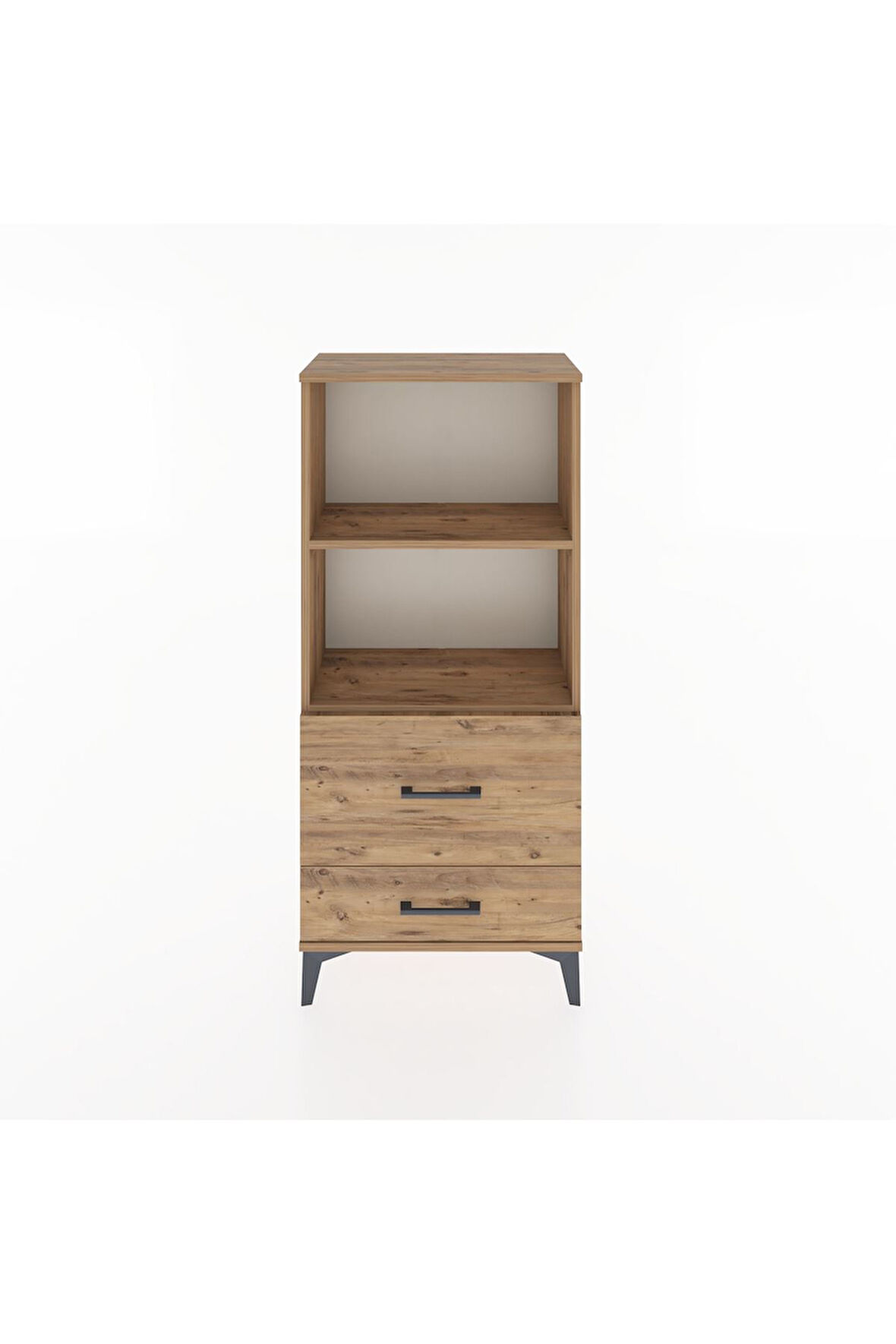 Hyperion Dolap 2 Raflı 2 Çekmeceli 60x44x134 Çam-Çam