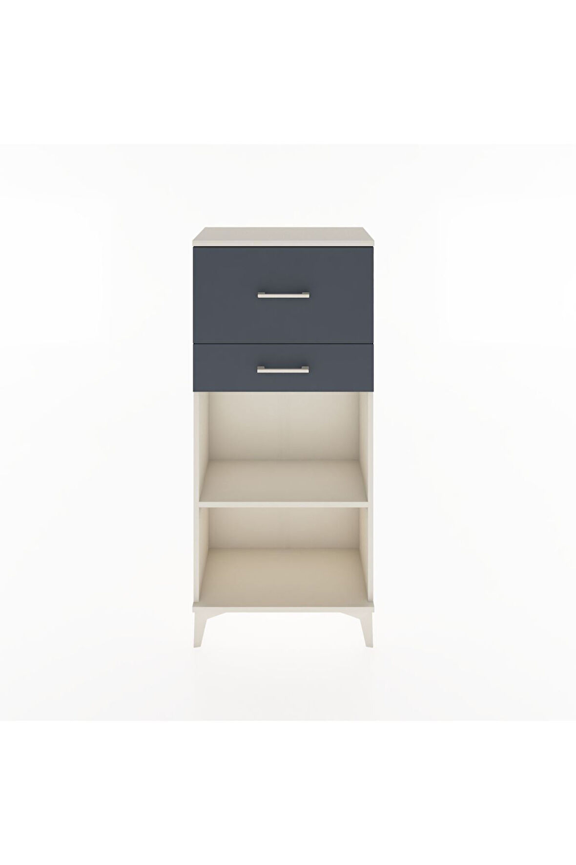 Hyperion Dolap Tek Raflı 2 Çekmeceli 60x44x134 Aytaşı-Antrasit