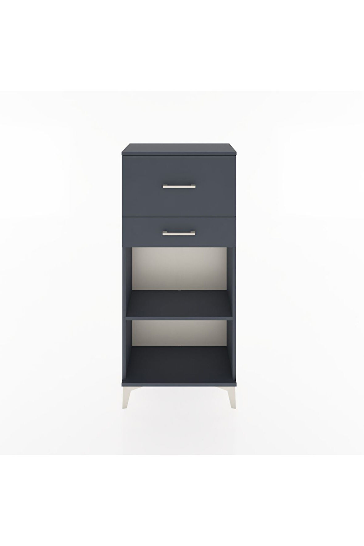 Hyperion Dolap Tek Raflı 2 Çekmeceli 60x44x134 Antrasit-Antrasit