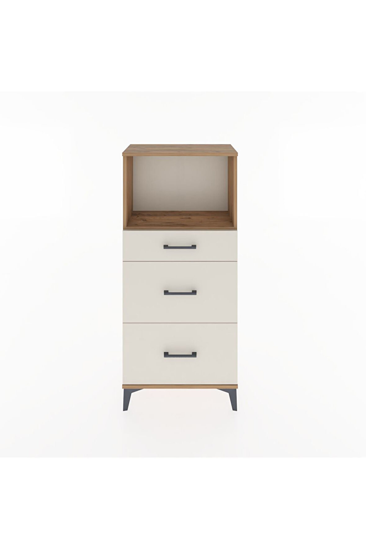 Hyperion Dolap Tek Raflı 3 Çekmeceli 60x44x134 Çam-Aytaşı