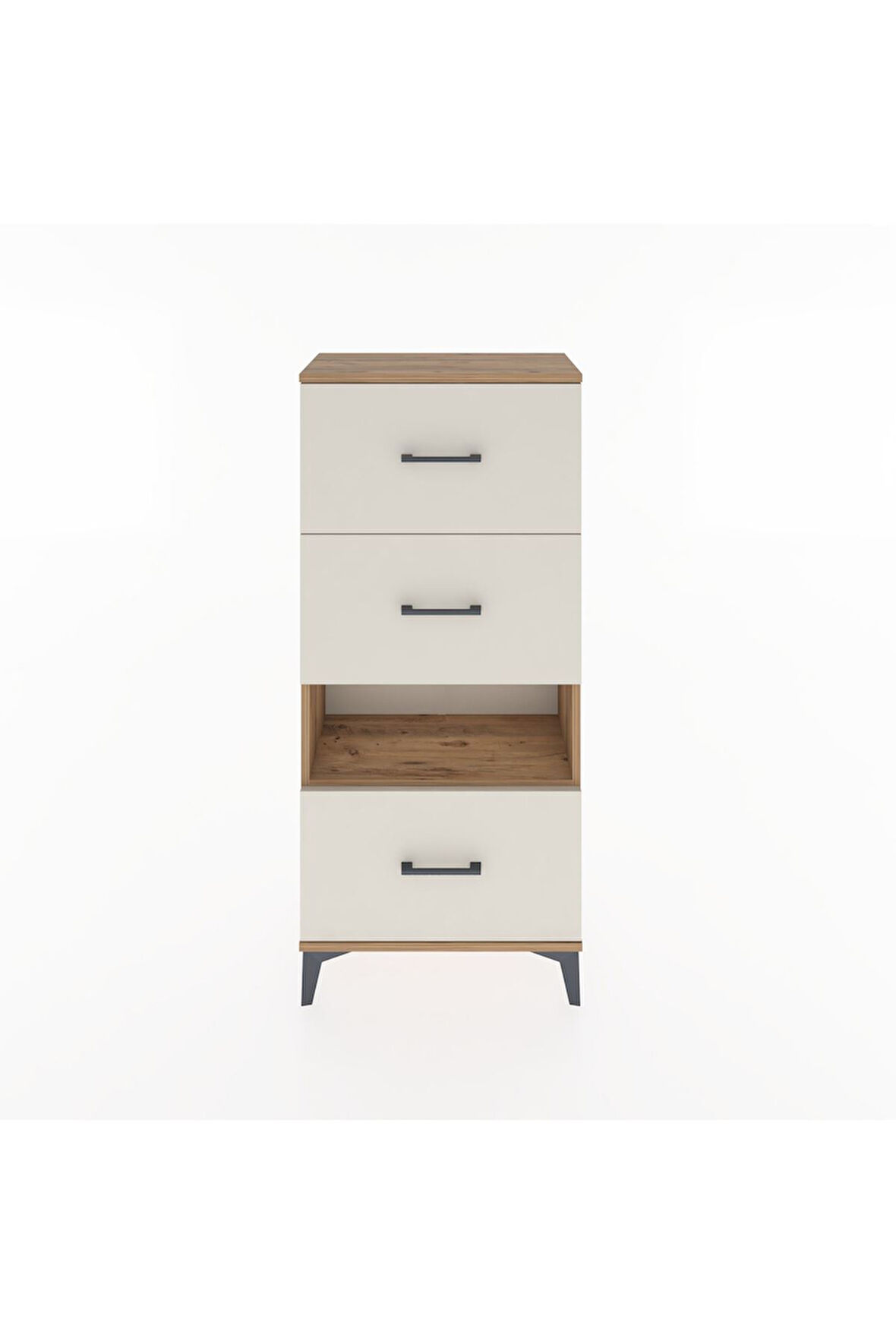 Hyperion Dolap Tek Raflı 3 Çekmeceli 60x44x134 Çam-Aytaşı